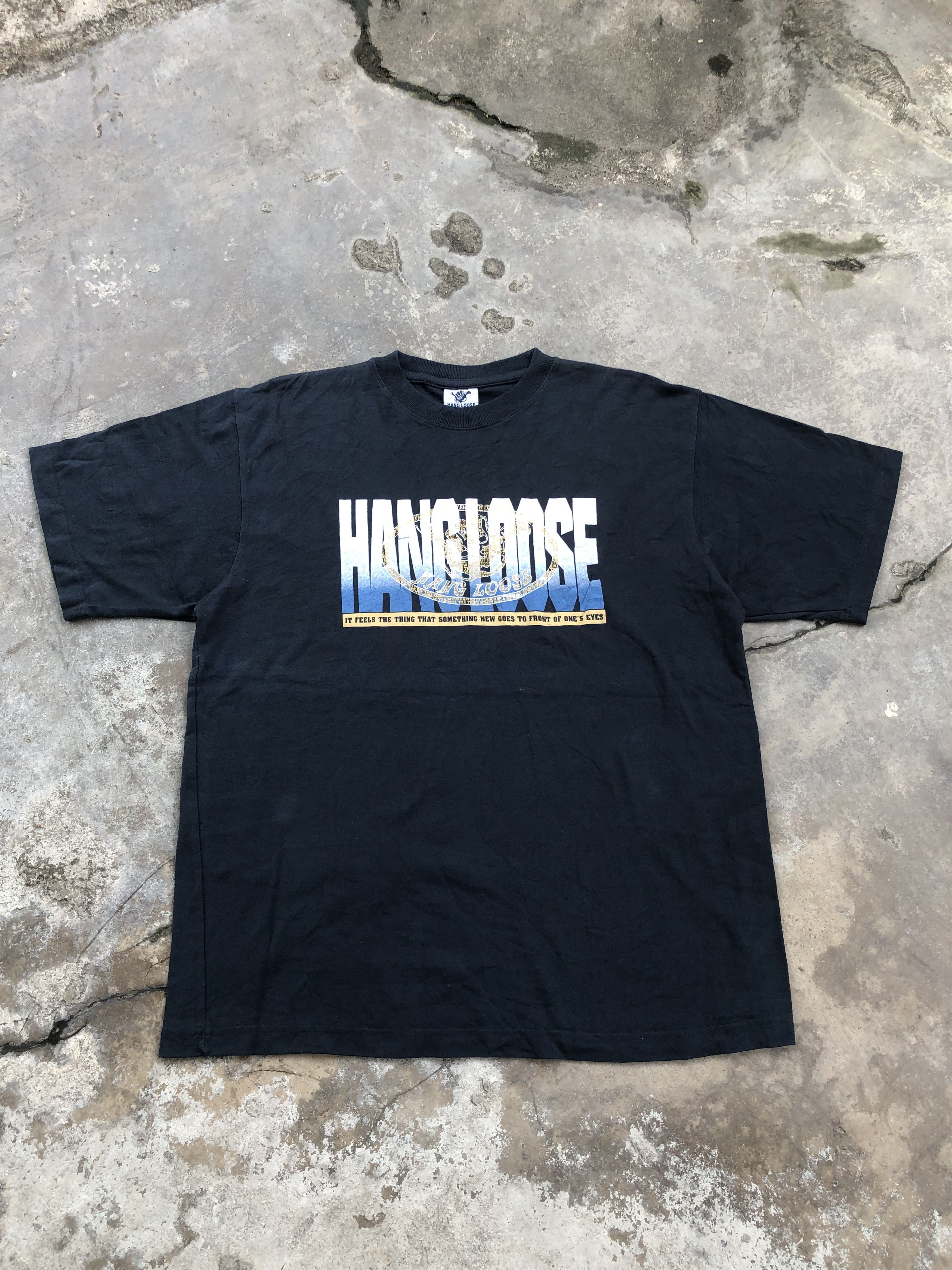Vintage Vintage 90s Hang Loose Hawaii Surfing Graphic Tee Size US L / EU 52-54 / 3 - 1 Thumbnail