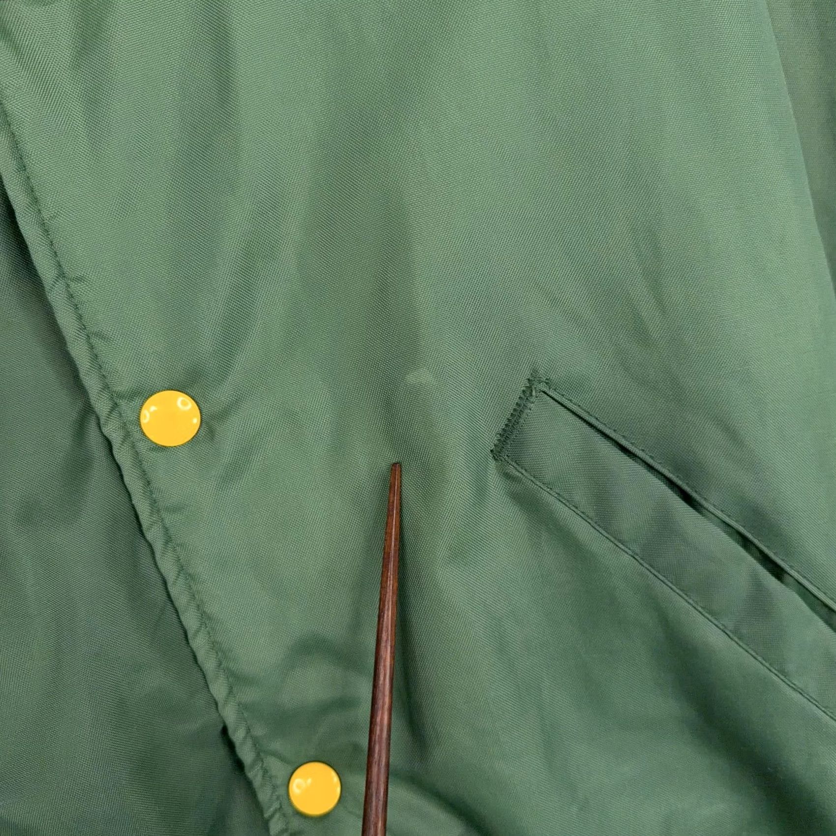 Holloway VINTAGE Holloway Varsity Jacket Womens Medium Green 90s Heritage Cheerleader Embroidered Pockets Snaps Size M / US 6-8 / IT 42-44 - 6 Thumbnail