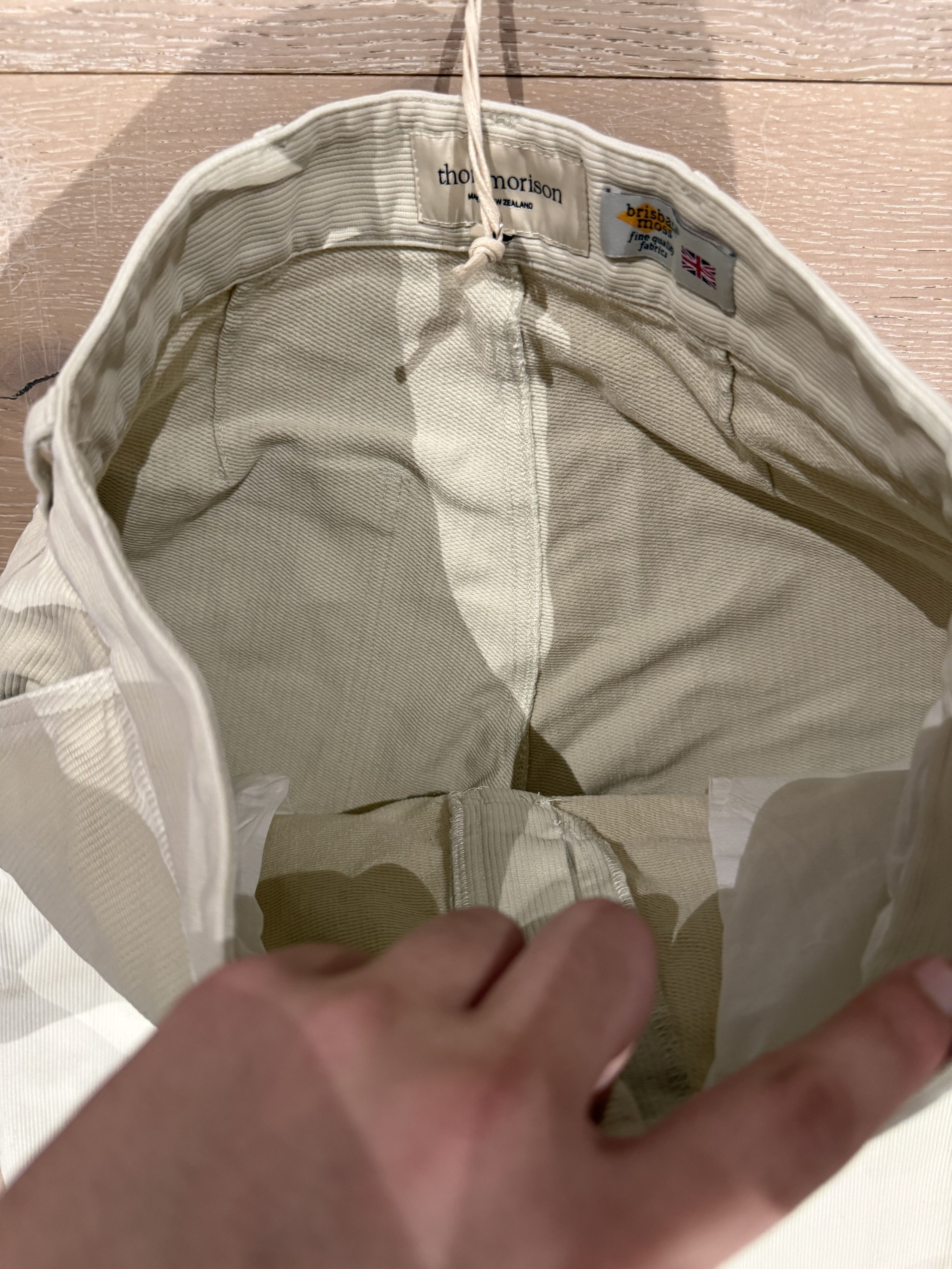 Other 💚 Thom Morison Bedford Pant Cream Small NEW Size US 32 / EU 48 - 10 Thumbnail