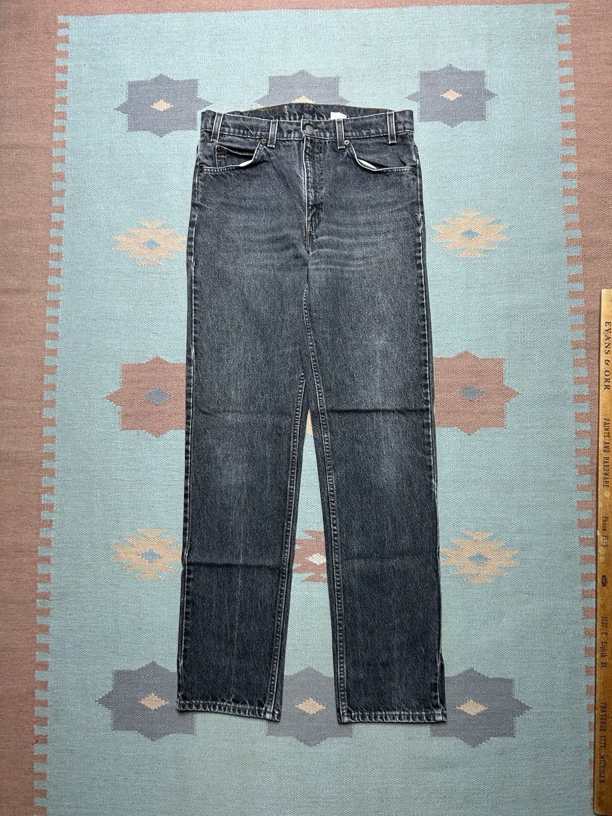 Vintage Vtg 90s Levi’s 505 jeans orange tab straight USA skate 32x33 Size US 32 / EU 48 - 5 Thumbnail
