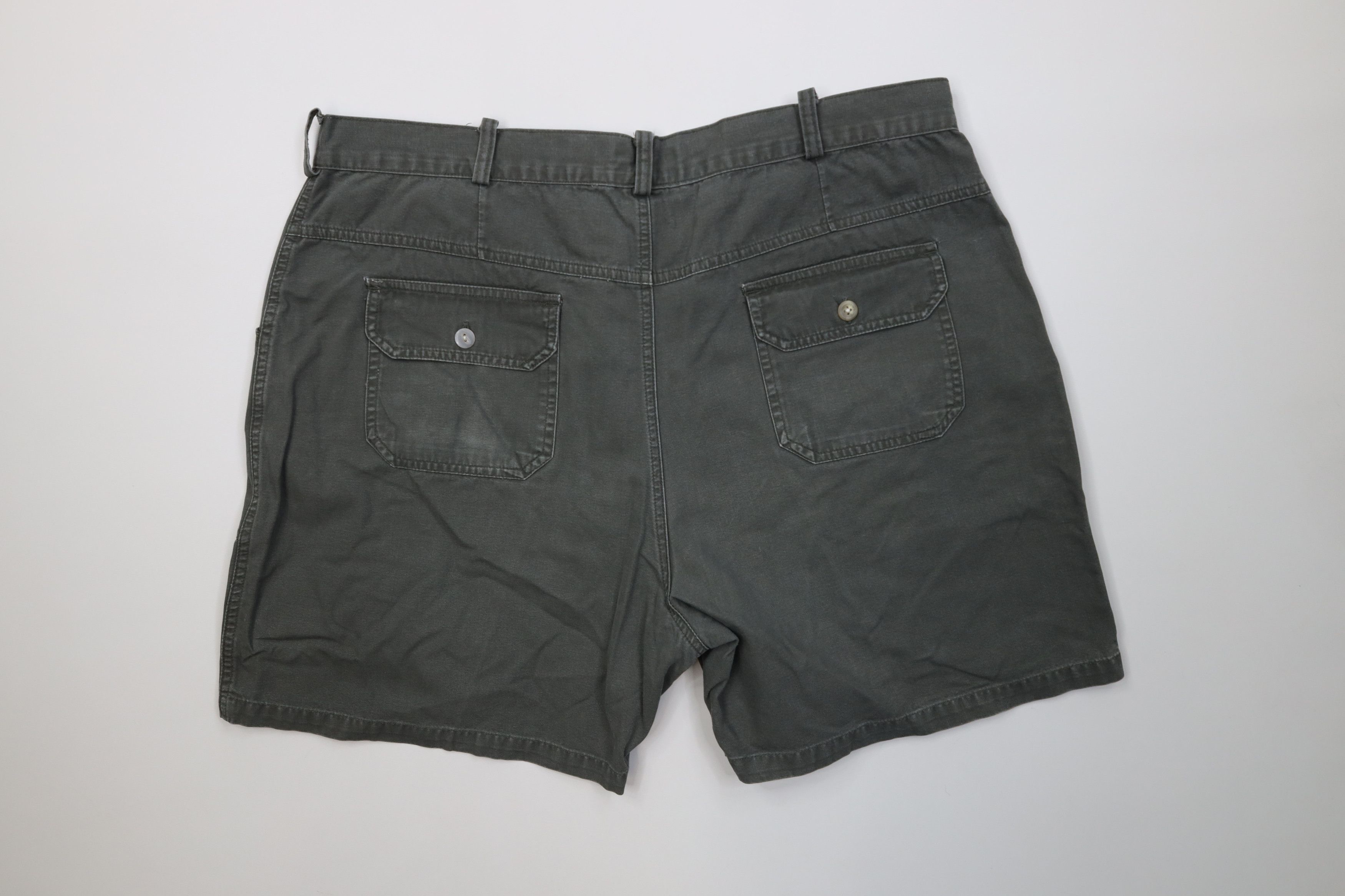 Vintage Vintage 90s Streetwear Hiking Canvas Cargo Shorts Green Size US 40 / EU 56 - 7 Thumbnail