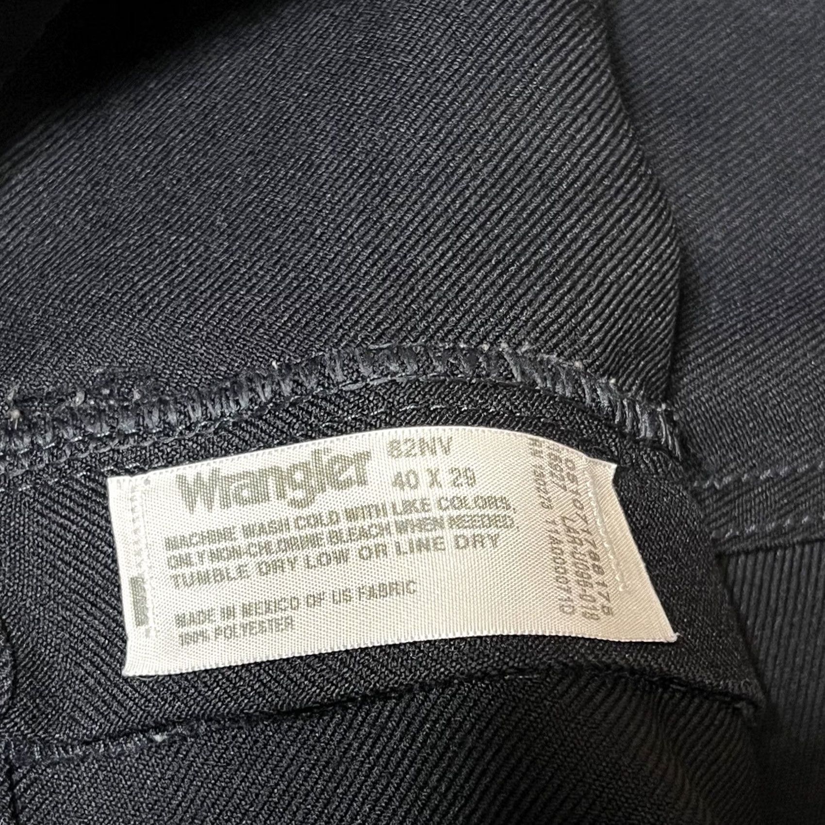 Wrangler VINTAGE Wrangler Wrangler Wrancher Pants Mens 40x28 Blue Polyester 5-Pocket Dress Straight Waist 40 Inseam 28 Pattern Solid Cap URL Size US 40 / EU 56 - 7 Thumbnail