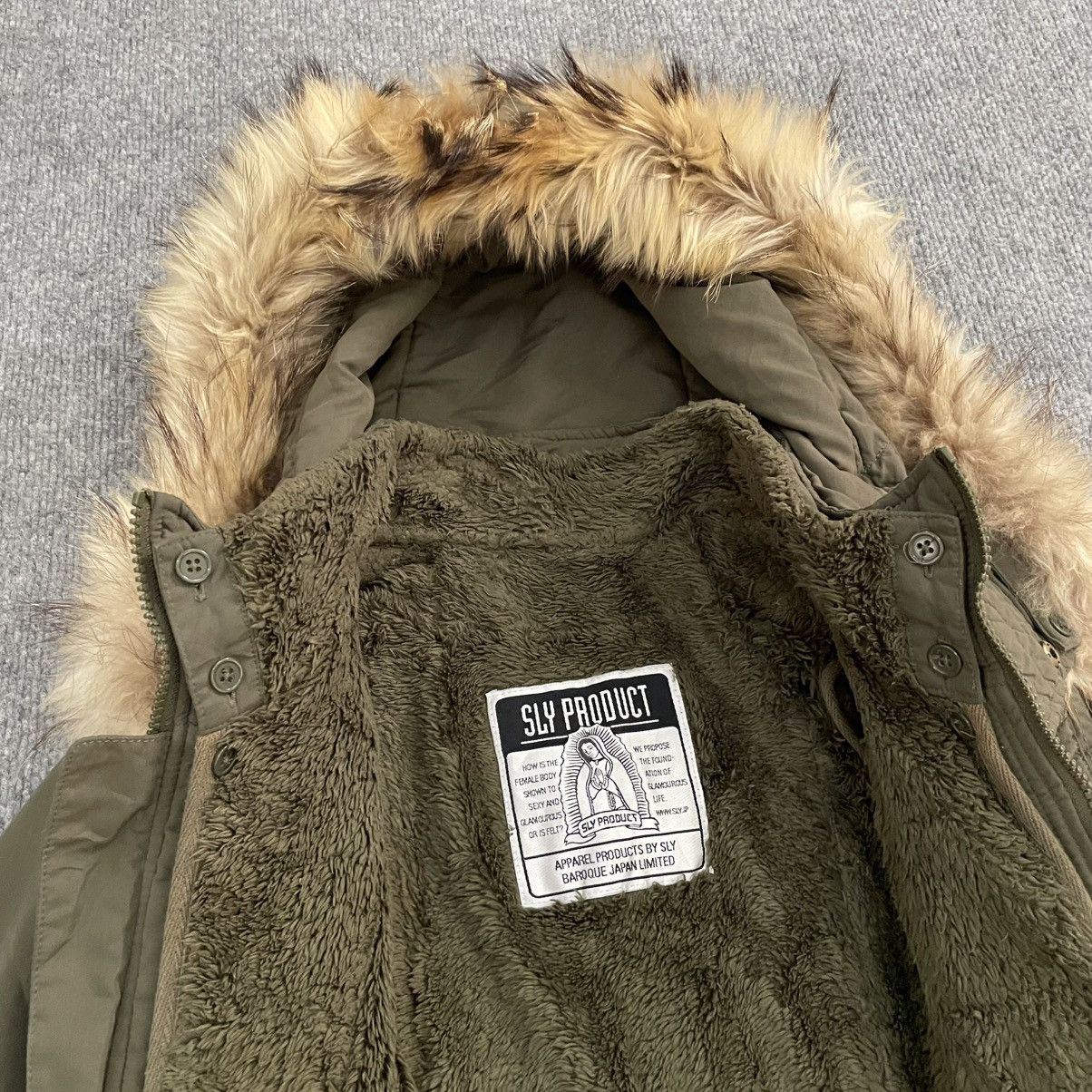 Japanese Brand Japanese SLY Parka Racoon Hood Vkei Apocalypse Style Size US M / EU 48-50 / 2 - 5 Thumbnail