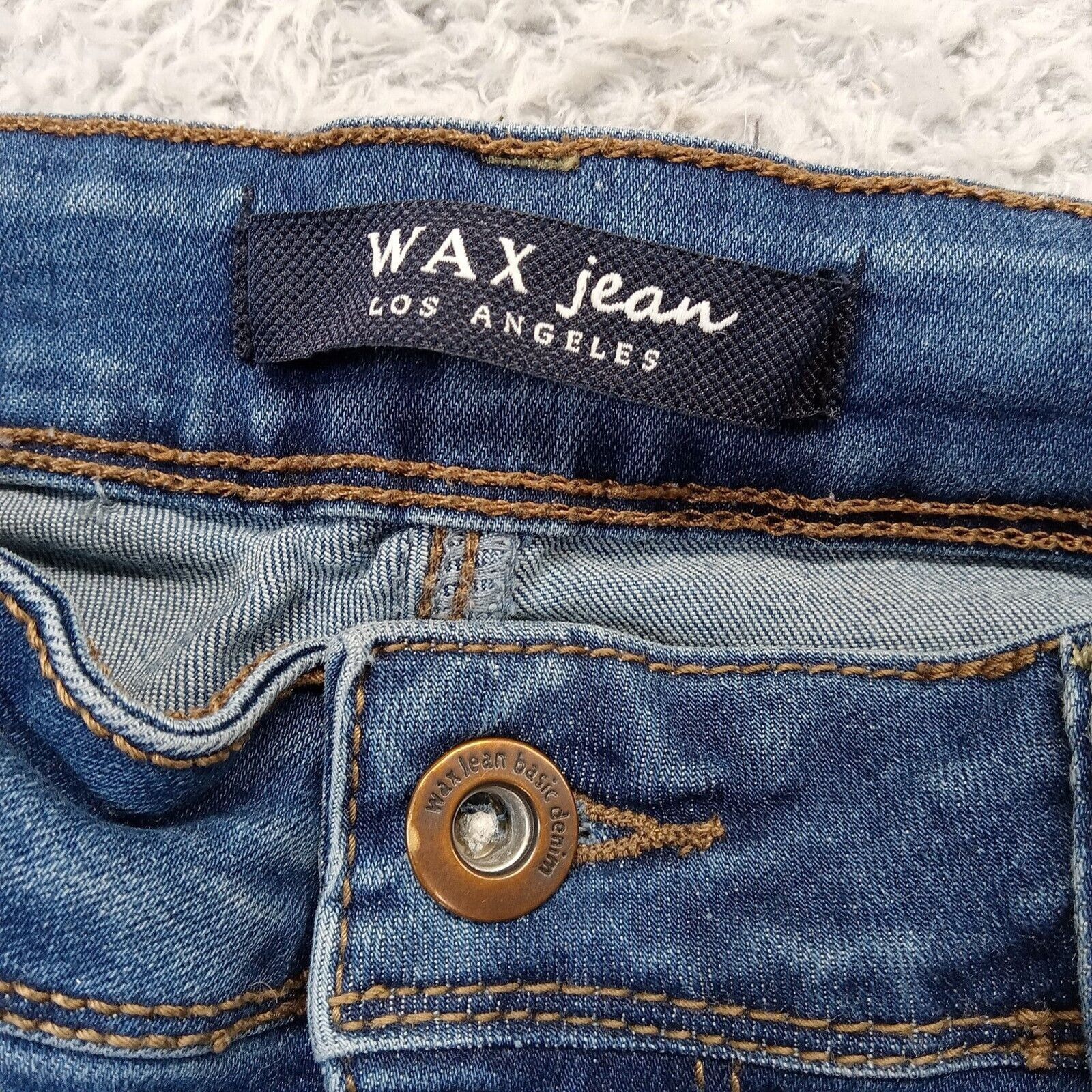 & Other Stories Wax Jeans Los Angeles 26 X29 Stretch Skinny Distressed Denim Size 26" / US 2 / IT 38 - 6 Thumbnail