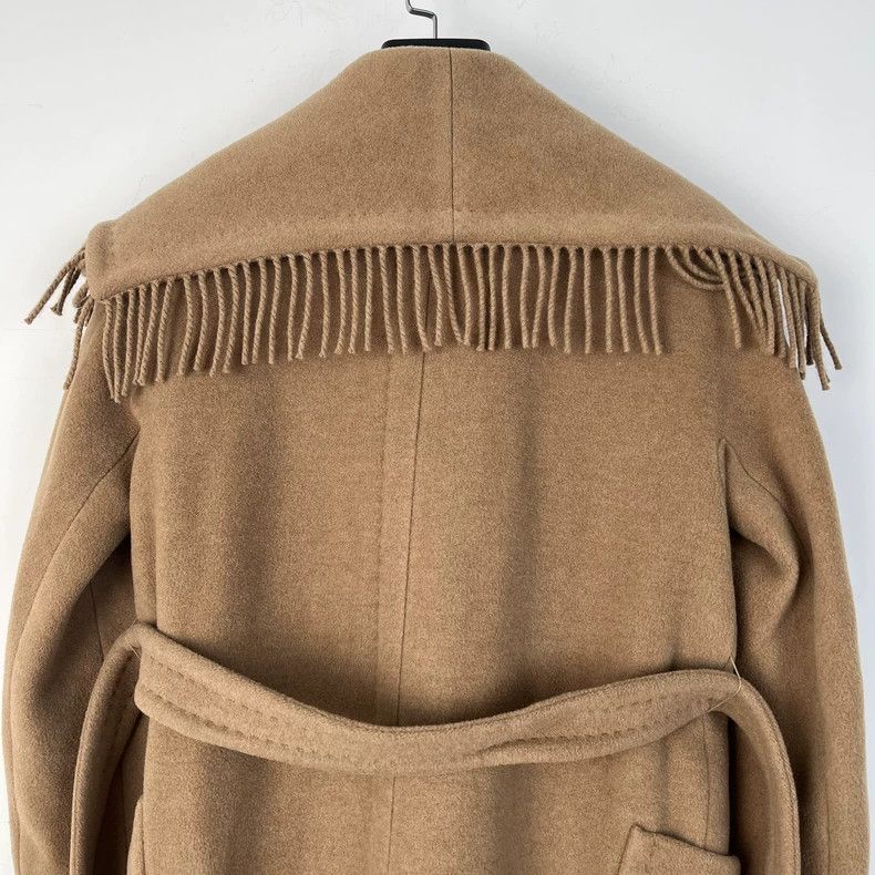 Max Mara Max Mara Camel fringed coat Size XS / US 0-2 / IT 36-38 - 3 Thumbnail