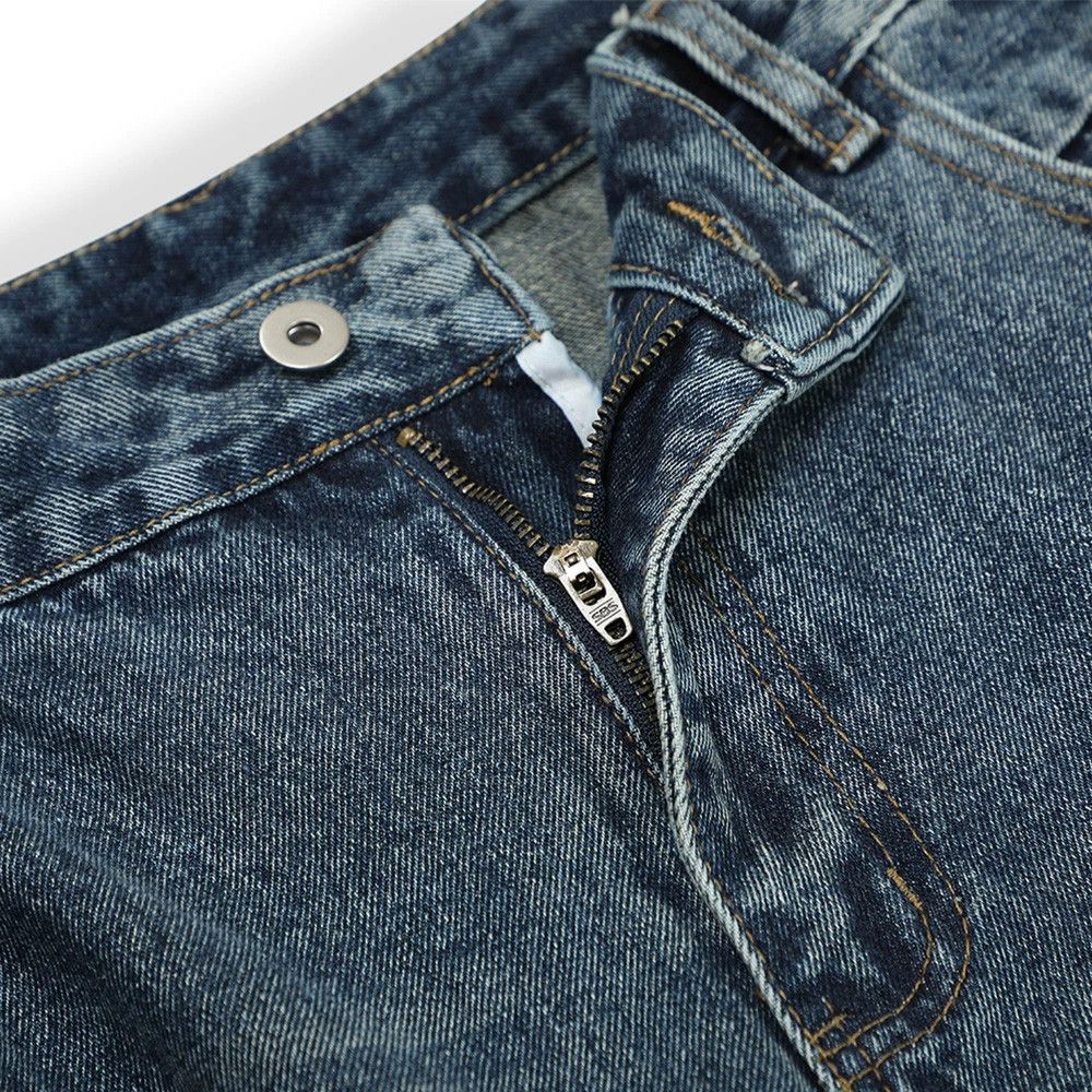 Jean American retro washed men's all-match loose jeans Size US 34 / EU 50 - 4 Thumbnail