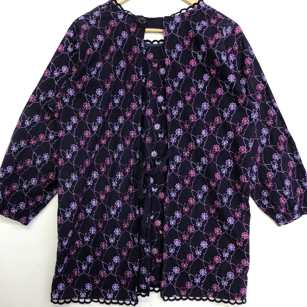 Hanae Mori Hanae Mori Motive Floral Women Blouses Dress Size L / US 10 / IT 46 - 9 Thumbnail