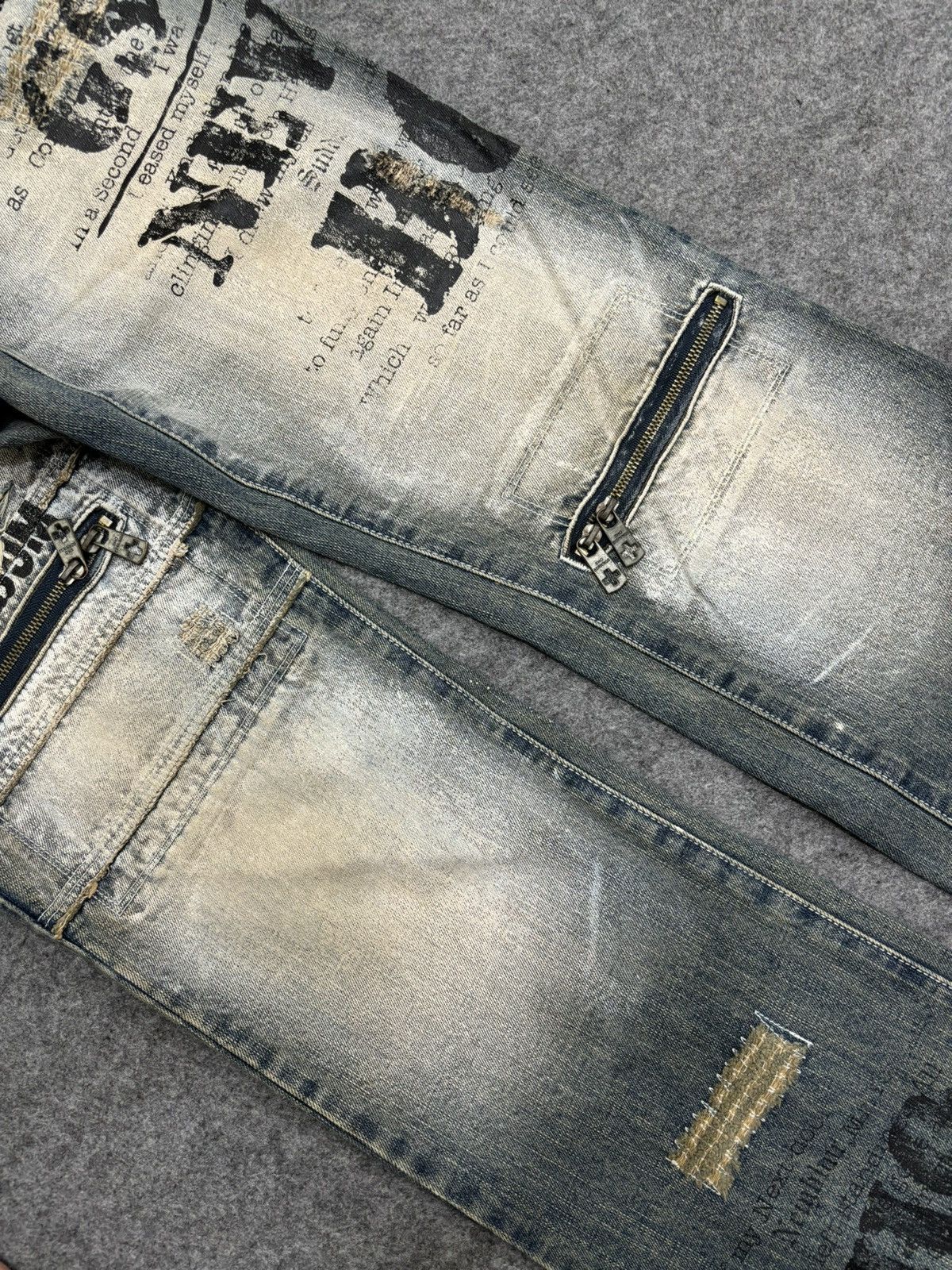 Japanese Brand 🔥FLARE🔥BERNINGS SHO Japan Punk Designer Junya Denim F546 Size US 30 / EU 46 - 10 Thumbnail