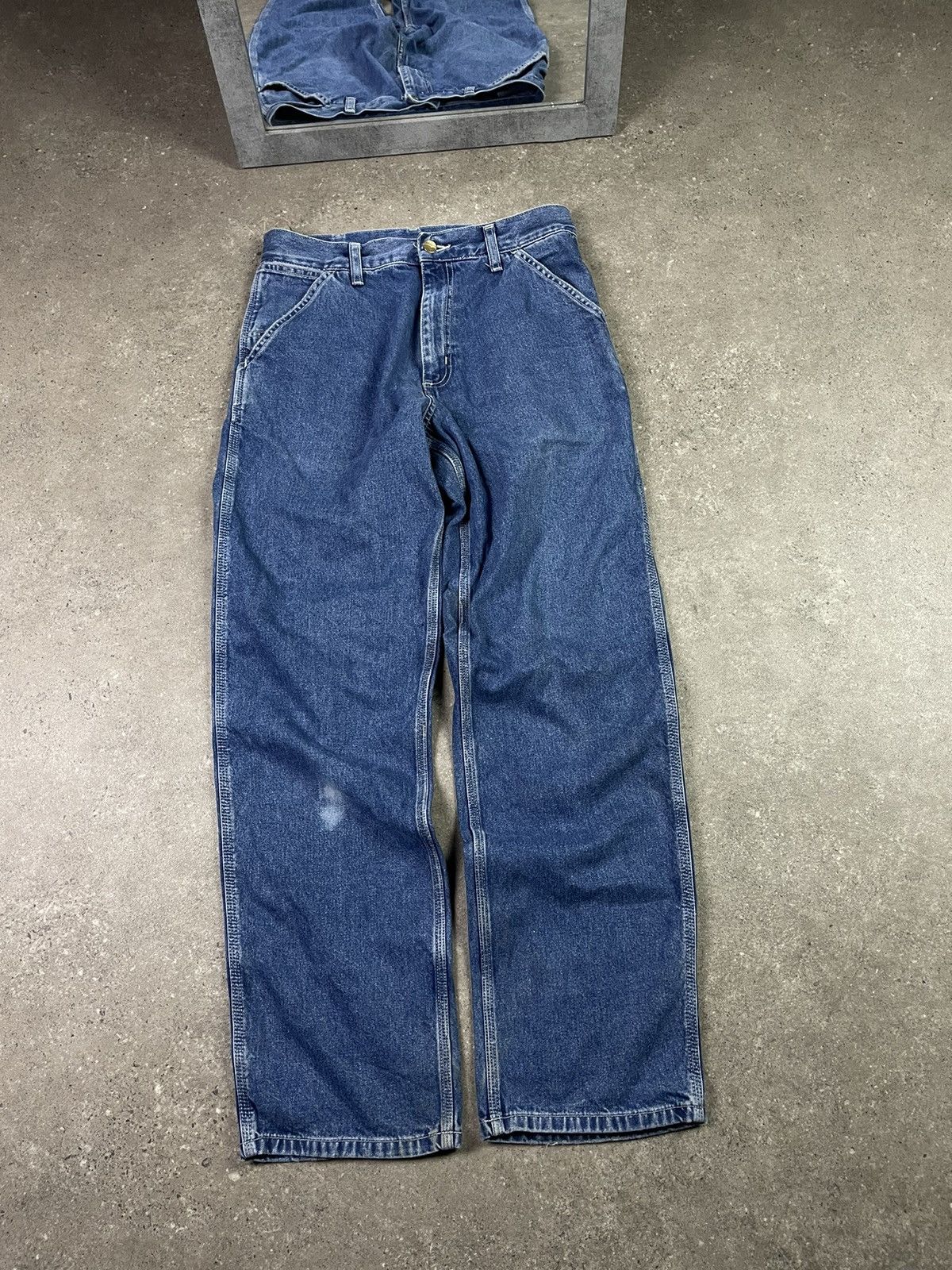 Carhartt × Vintage Vintage Carhartt Single Knee Denim Work Pants Size US 27 - 2 Thumbnail