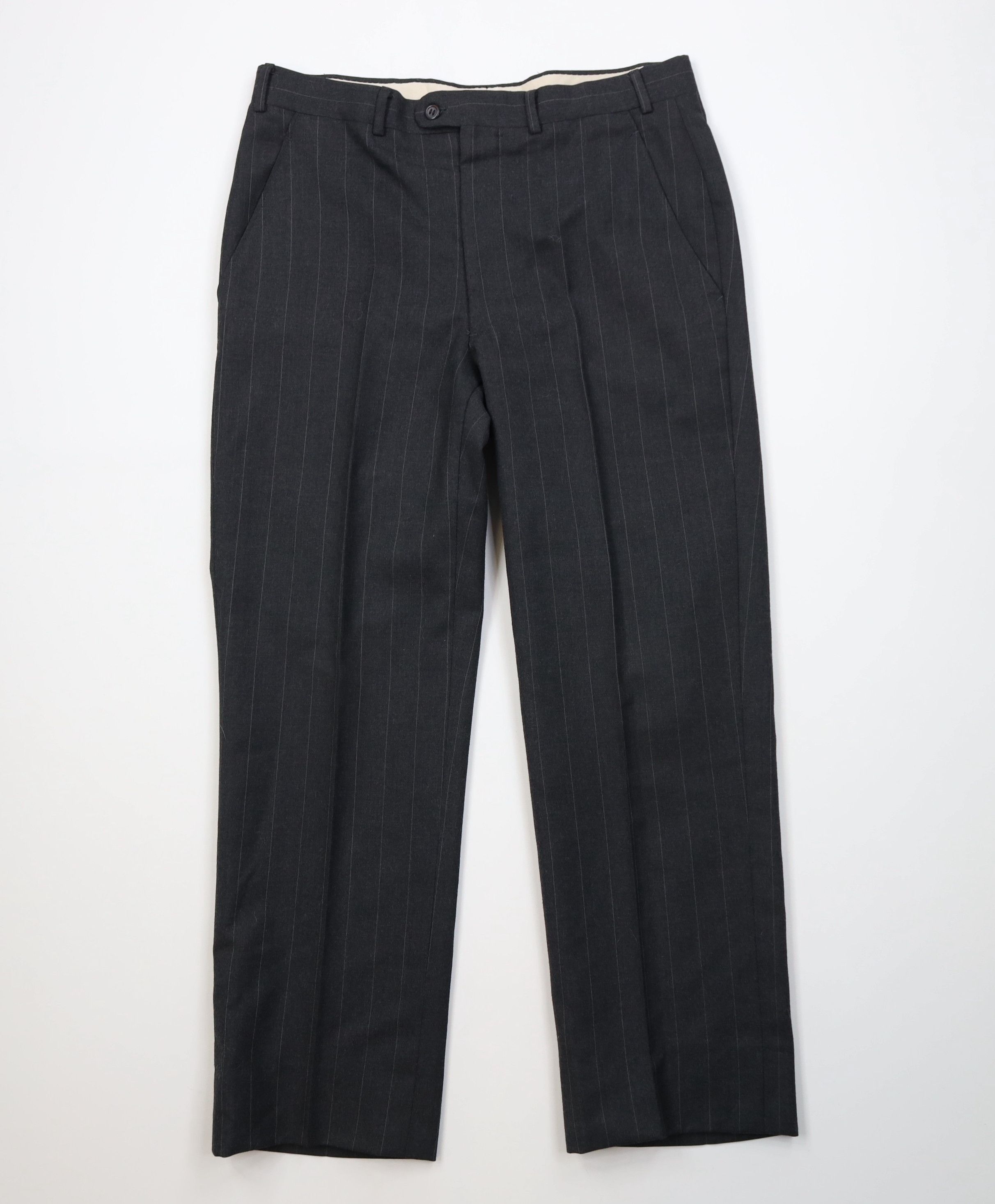 Vintage Vintage 70s Streetwear Knit Pinstriped Chino Pants Trousers Size US 34 / EU 50 - 1 Thumbnail