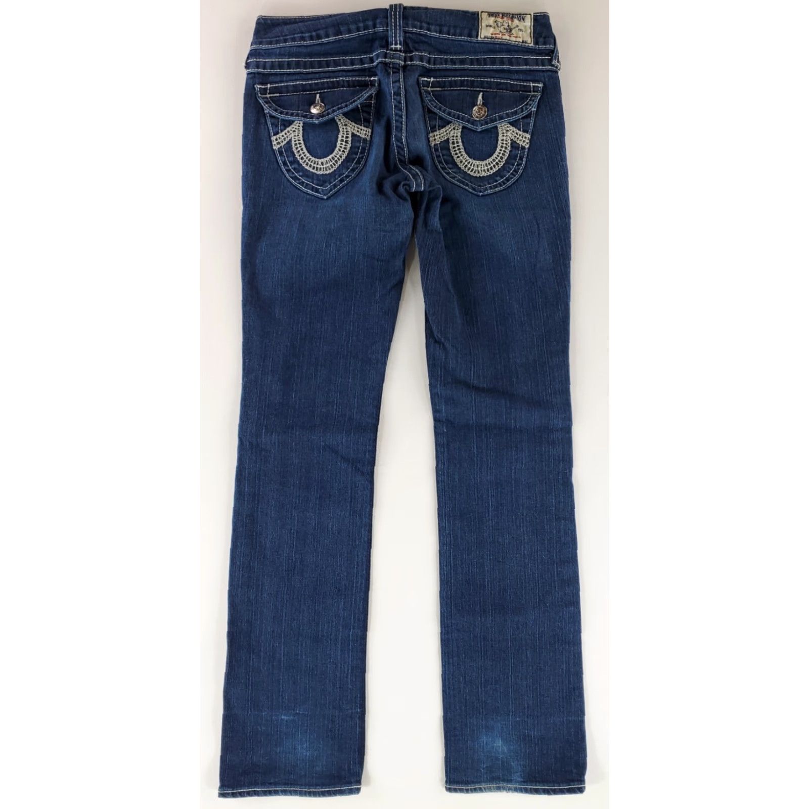 True Religion True Religion Billy Blue Jeans Womens 32 Straight Jeans 32x34 Made USA Blue 32 34 Inseam 32 waist 32x34 actual Size 24" / US 00 / IT 34 - 8 Thumbnail