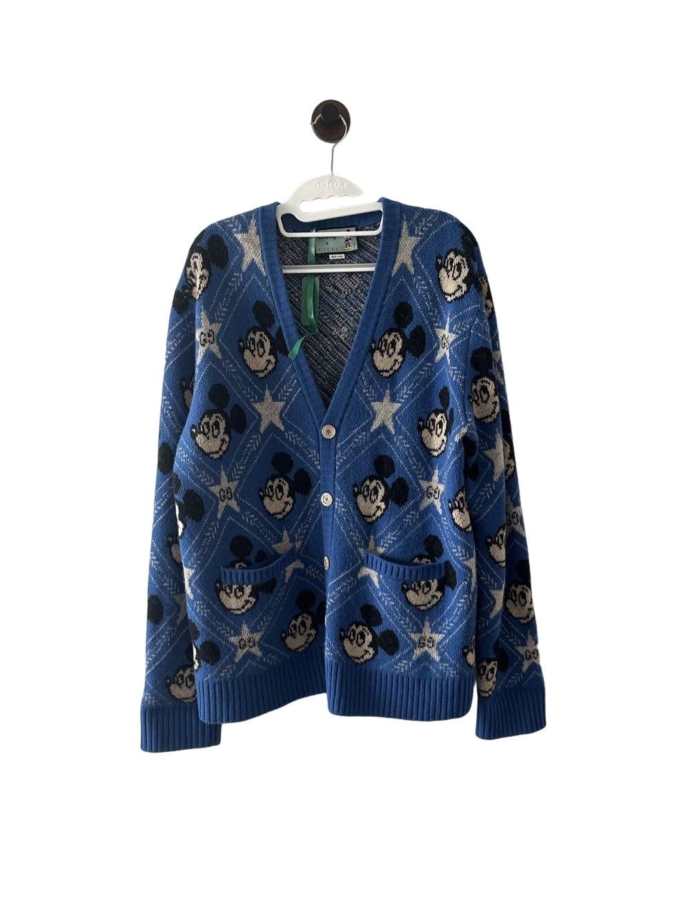 Gucci Gucci Disney co-branded Mickey blue cardigan sweater 2501-N