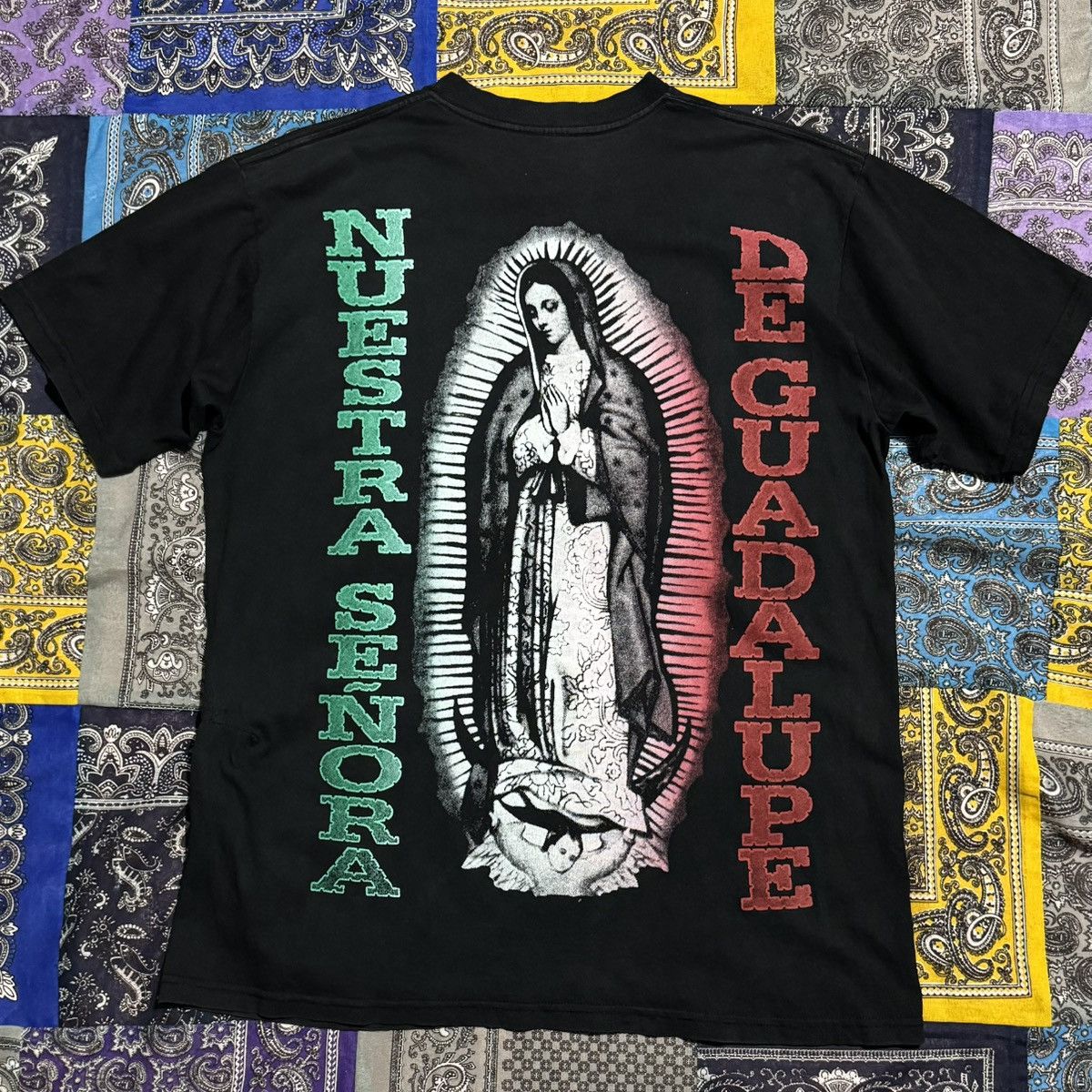 Vintage Mexican Bootleg vintage tee Of La Virgen de Guadalupe Size US XL / EU 56 / 4 - 3 Thumbnail