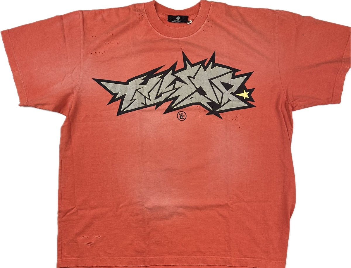 HELLSTAR Hellstar Cracked Print T-shirt 3XL Size US XXL / EU 58 / 5 - 1 Thumbnail