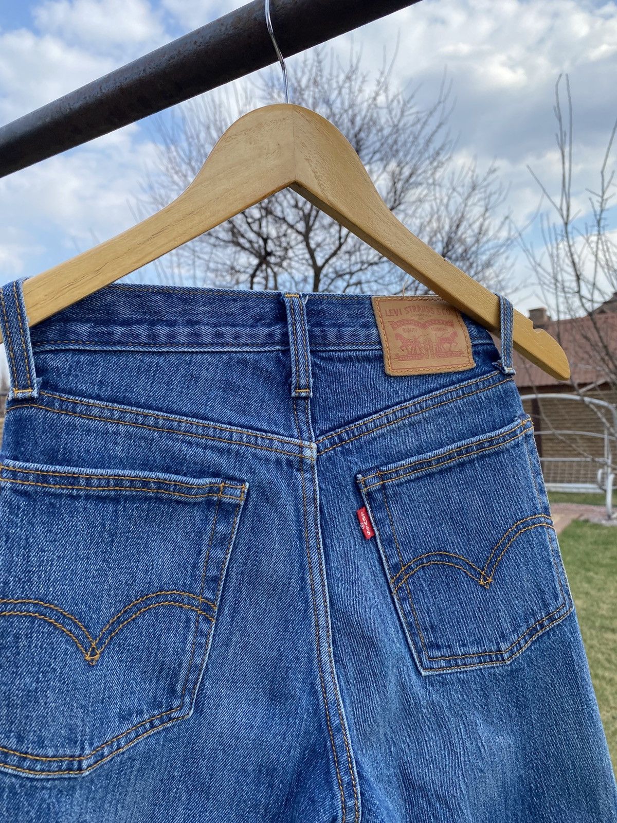 Levi's × Vintage Deadstock Levi’s White Oak Cone Denim Jeans Rare W23 XSS-XS Size 23" - 10 Thumbnail