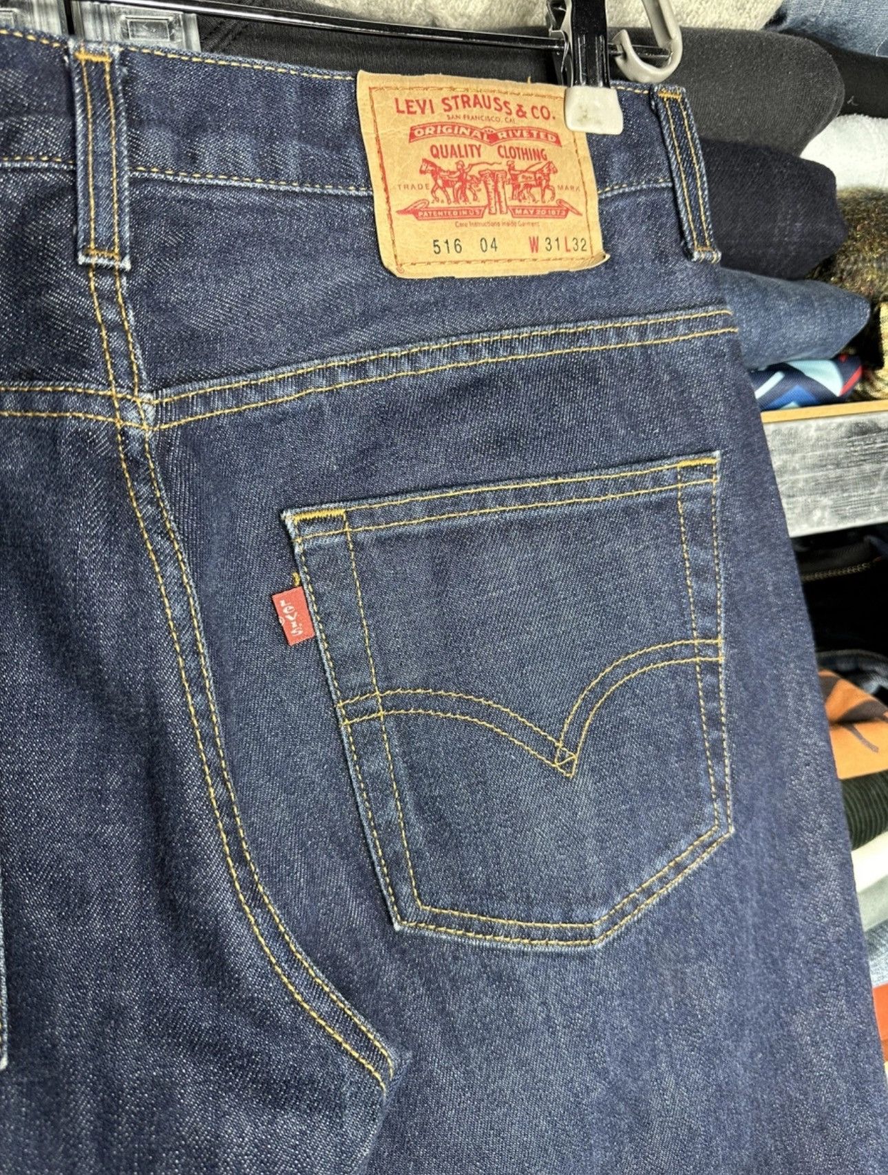 Levi's Levi’s 516 Bootcut Jeans Flared W31 L32 Retro Denim Pants Size US 31 - 3 Thumbnail