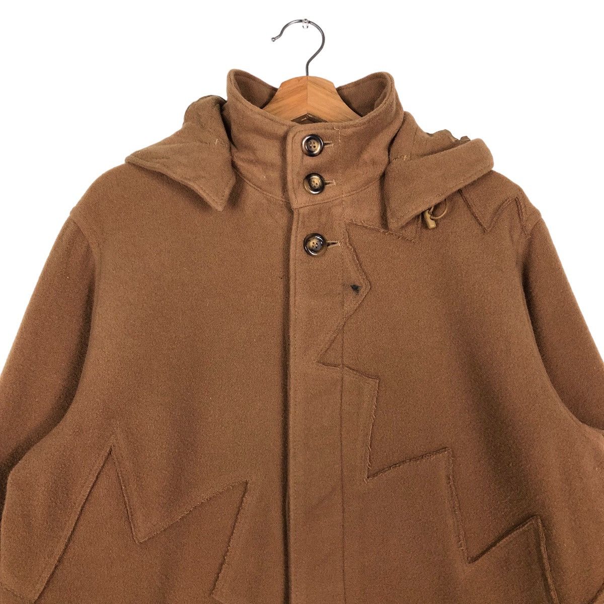 Issey Miyake 🔥Vintage Wool Chore Jacket Hoodie Issey Miyake Hai Sporting Size US M / EU 48-50 / 2 - 3 Thumbnail