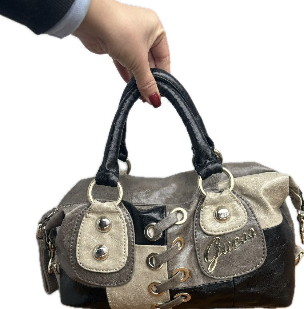 Guess Guess Patchwork Y2K Satchel Bag Size ONE SIZE - 1 Thumbnail