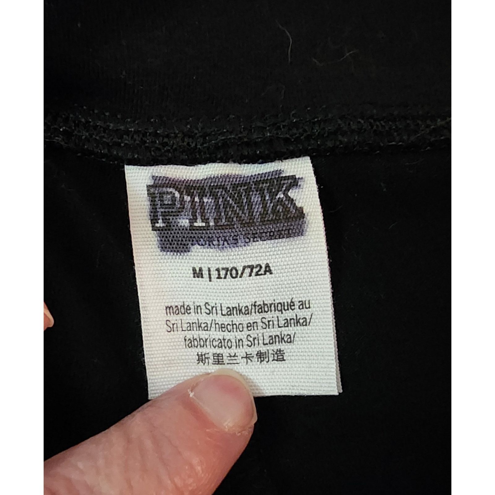 Victoria's Secret Victoria’s Secret PINK black gem stone leggings size medium Size 34" / US 12 / IT 48 - 4 Thumbnail