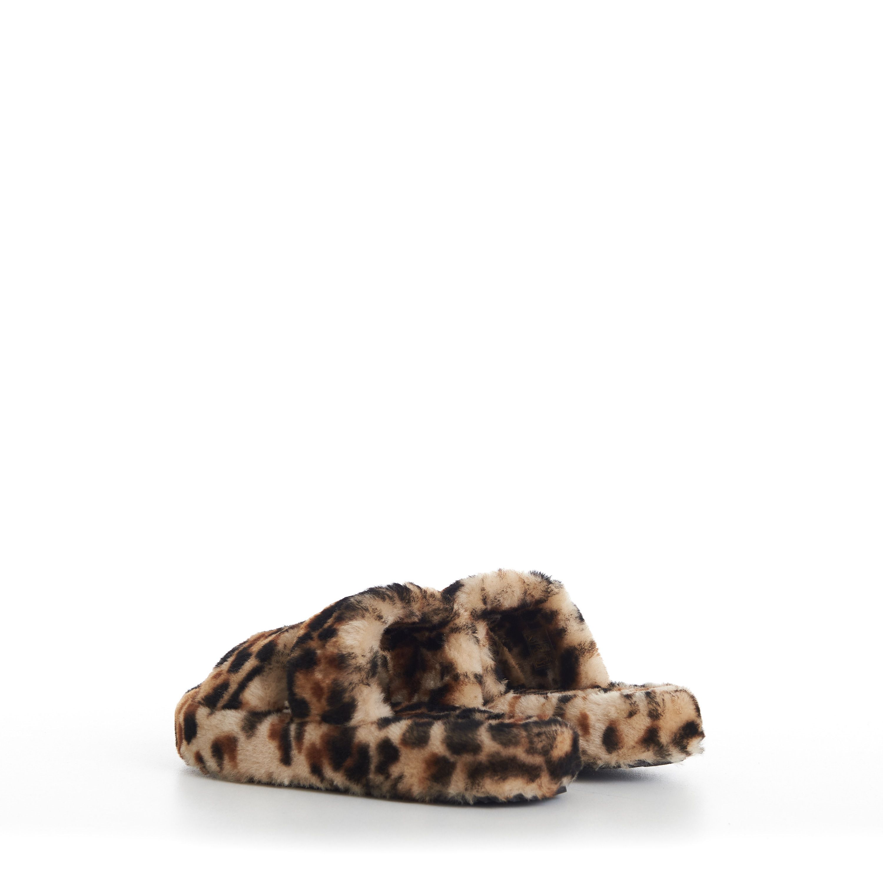 Celine Shearling Fur Slide Sandals - Leopard Pattern Size US 8.5 / IT 38.5 - 6 Thumbnail