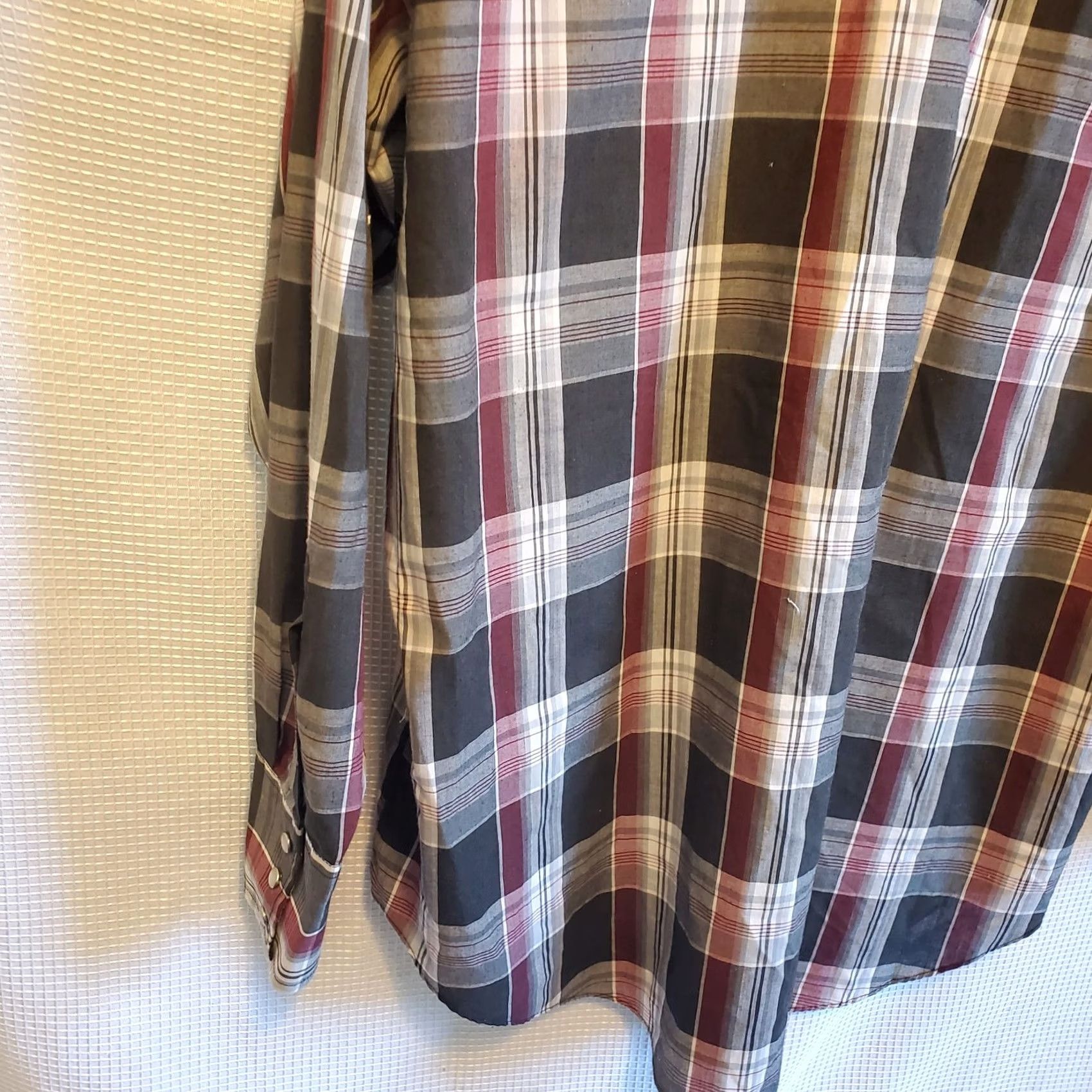 Vintage VINTAGE Ely Plains Shirt XL Pearl Snap Western Cowboy Plaid Black Red Mens Size US XL / EU 56 / 4 - 8 Thumbnail