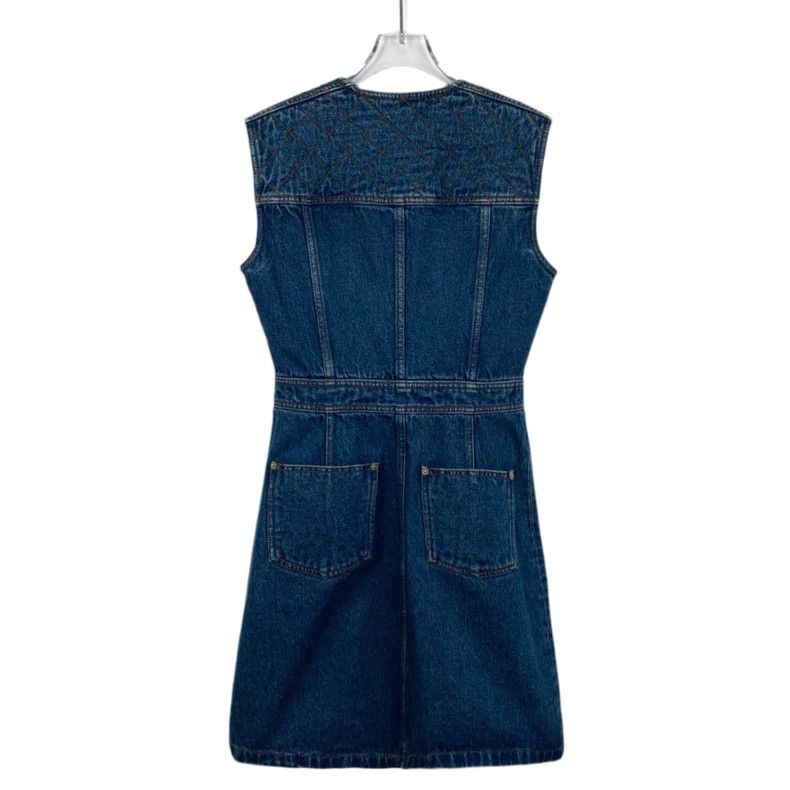 Louis Vuitton Louis Vuitton Navy cotton crewneck sleeveless denim dress Size XS / US 0-2 / IT 36-38 - 2 Thumbnail