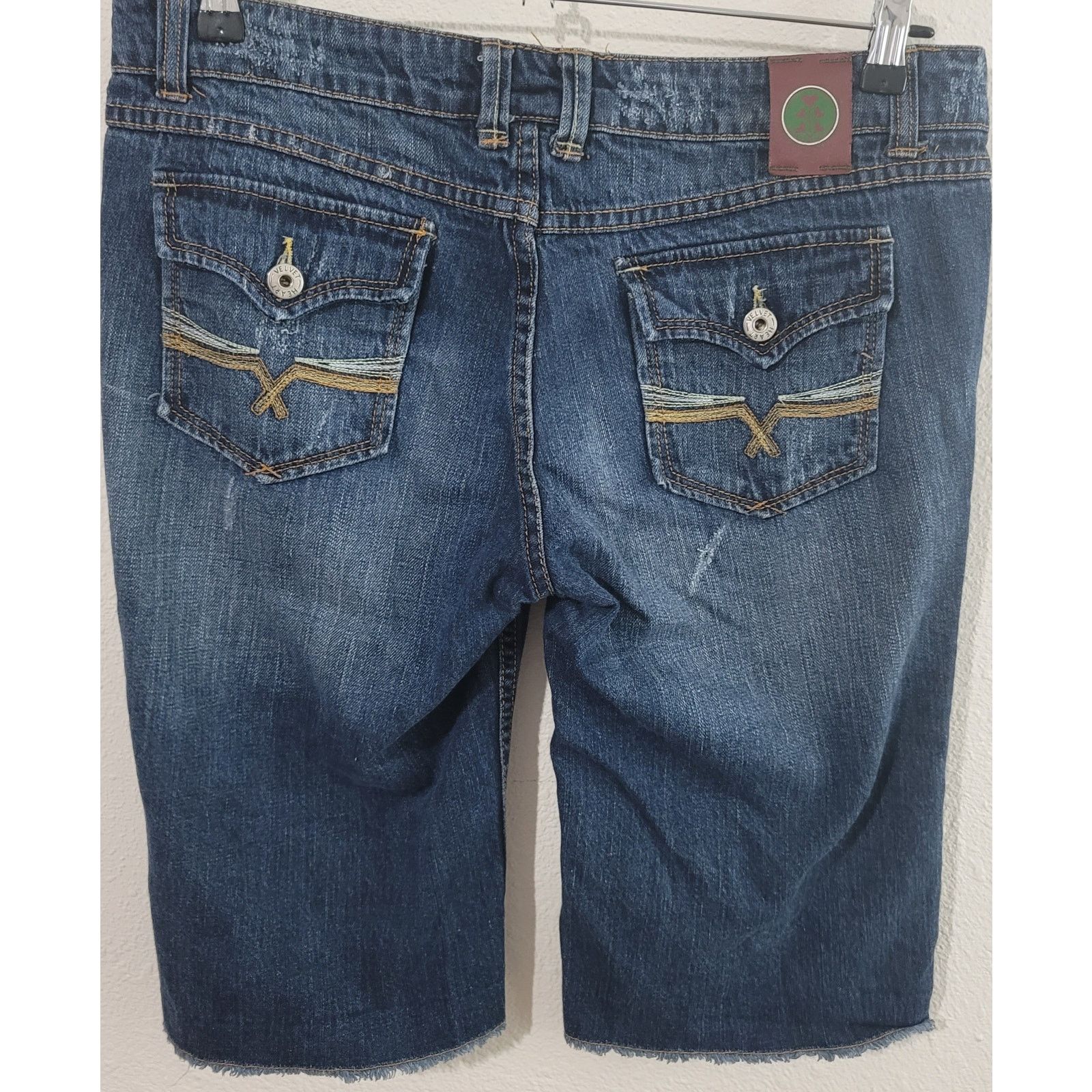 Other Velvet Heart Distressed Stone Washed Frayed Hem Shorts 30 Size 35" - 2 Thumbnail