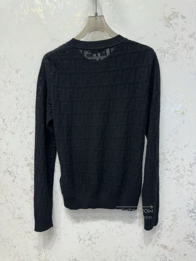 Fendi Fendi Classic Black FF Logo Knit Top Size XS / US 0-2 / IT 36-38 - 2 Thumbnail