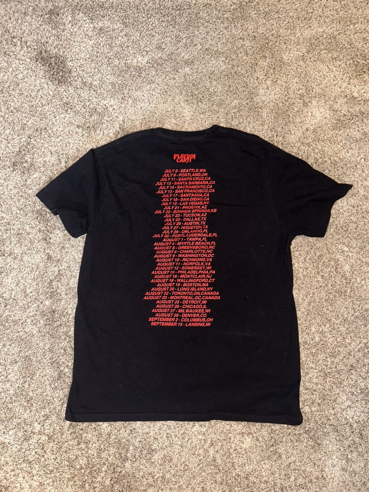 Playboi Carti Original Playboi Carti Tour Tee Size US XL / EU 56 / 4 - 2 Thumbnail