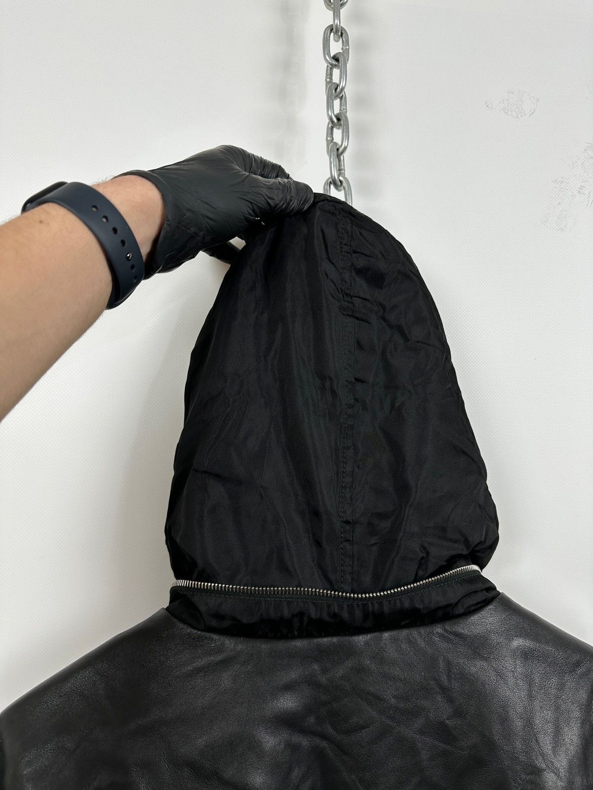 Prada Vintage Prada Nylon / Leather Jacket Coat + Lining Size US XL / EU 56 / 4 - 21 Thumbnail