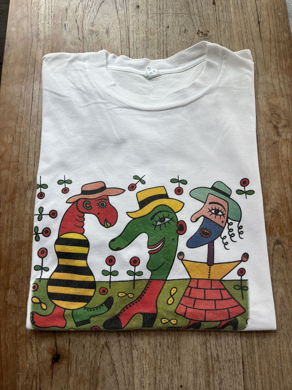 Vintage Vintage Artwork VON GUSTAVO NRW SPD 90’s Tshirt Size US XL / EU 56 / 4 - 1 Thumbnail