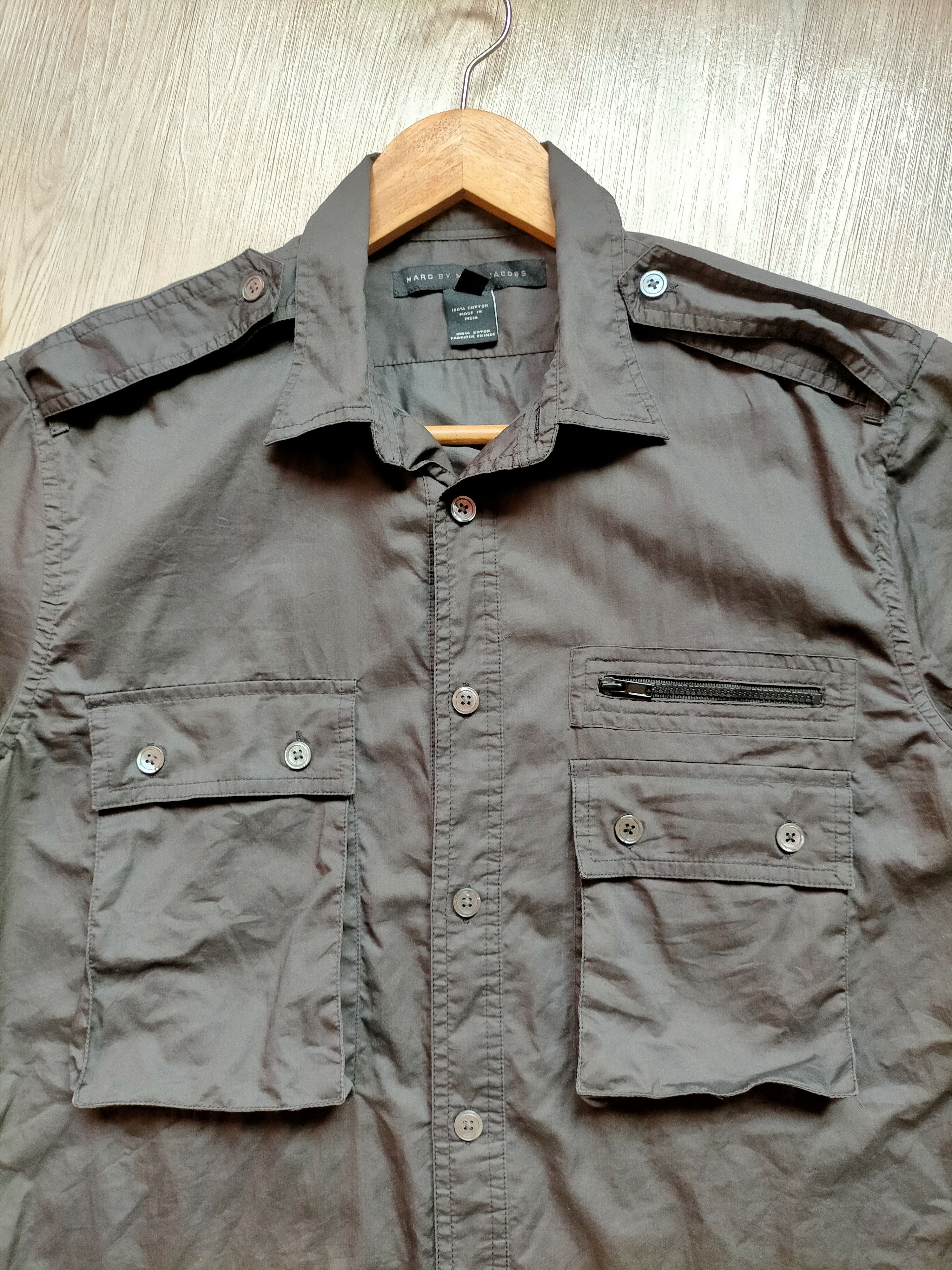 Marc Jacobs Marc Jacobs Double Pocket zipped Shirt Button ups Size US M / EU 48-50 / 2 - 2 Thumbnail