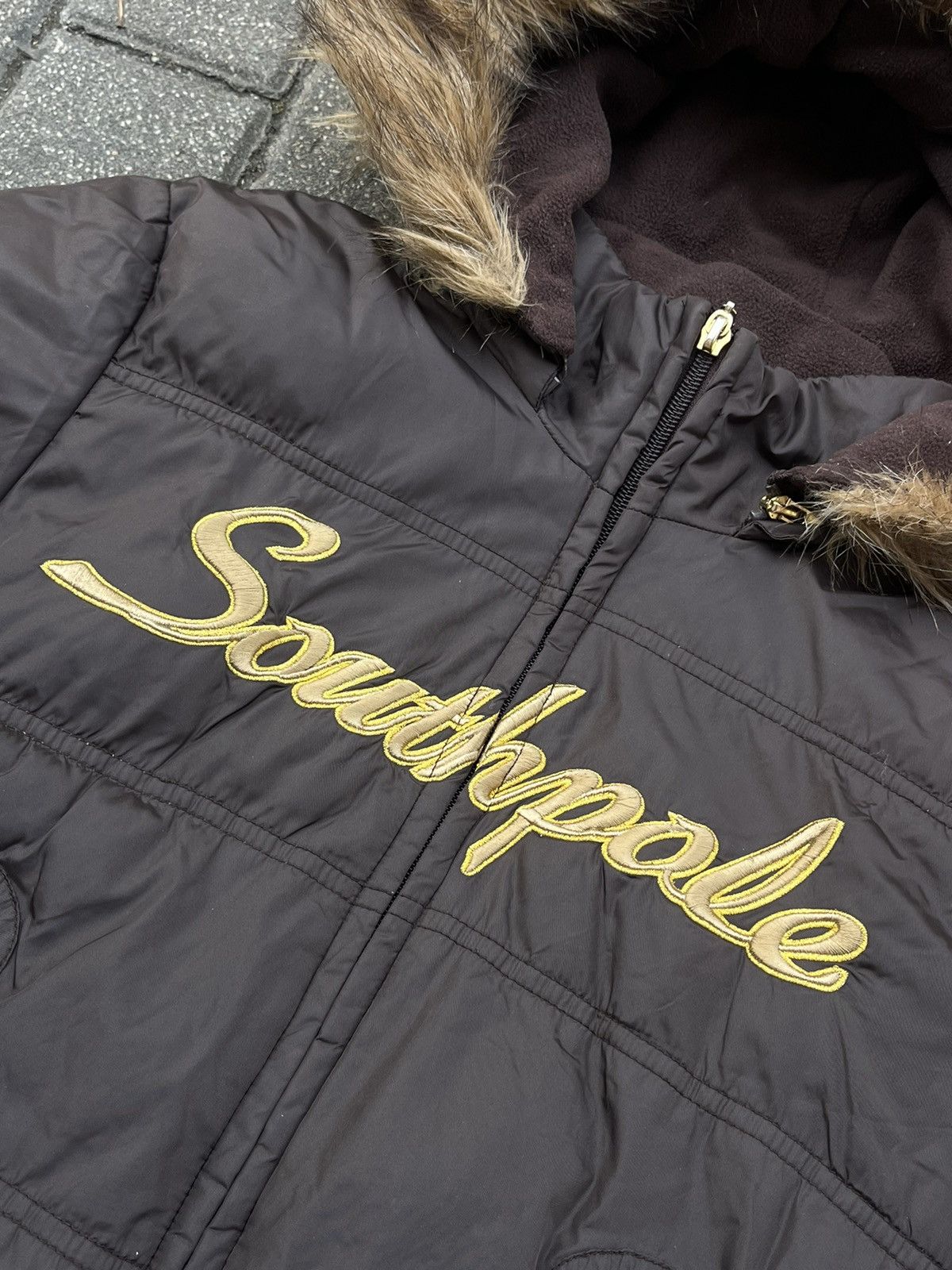 Southpole Vintage Y2K Aesthetic Southpole Puffer Fur jacket Juicy Opiu Size S / US 4 / IT 40 - 3 Thumbnail