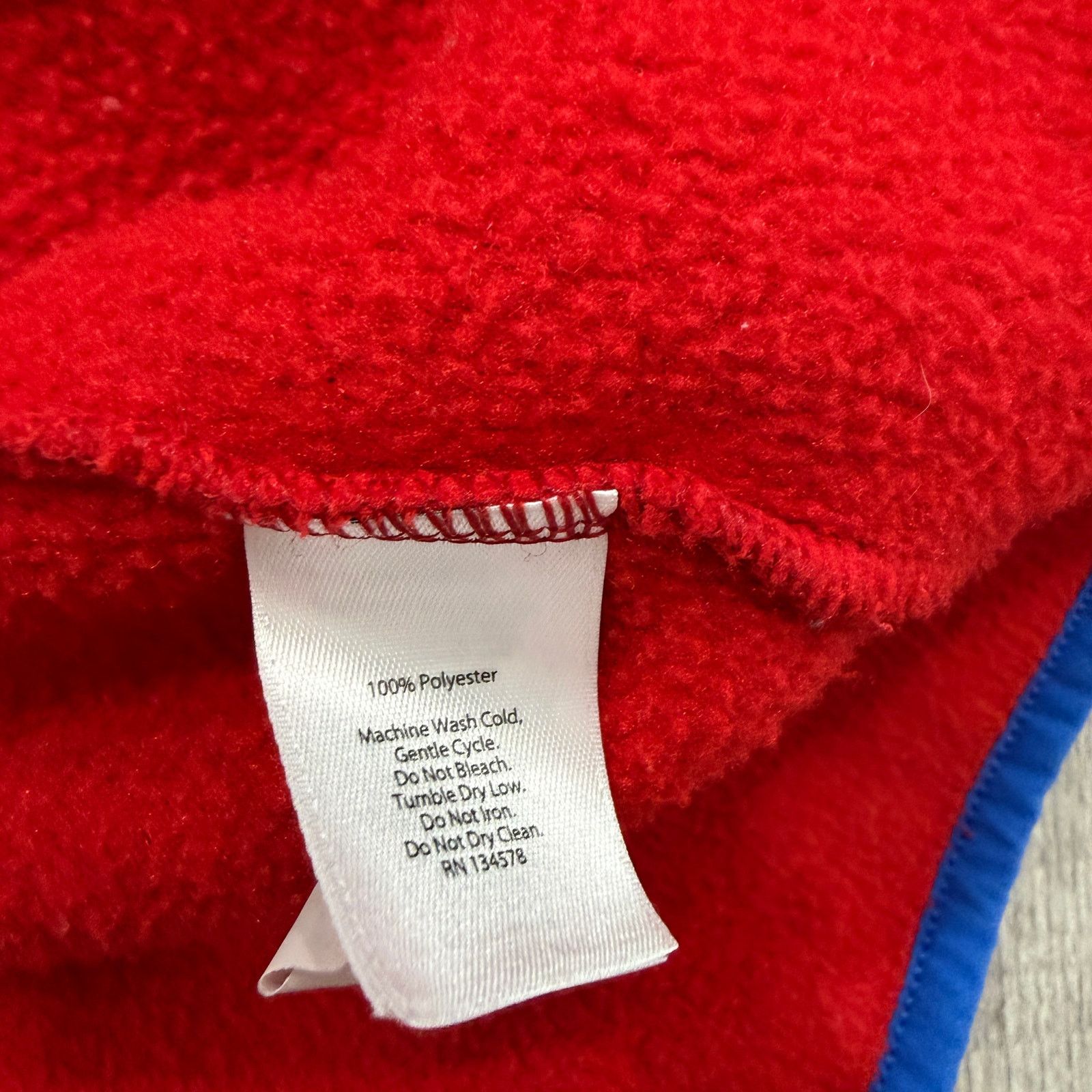 Vineyard Vines Vineyard Vines 1/4 Zip Fleece Men's Medium Red Colorblock Size US M / EU 48-50 / 2 - 5 Thumbnail