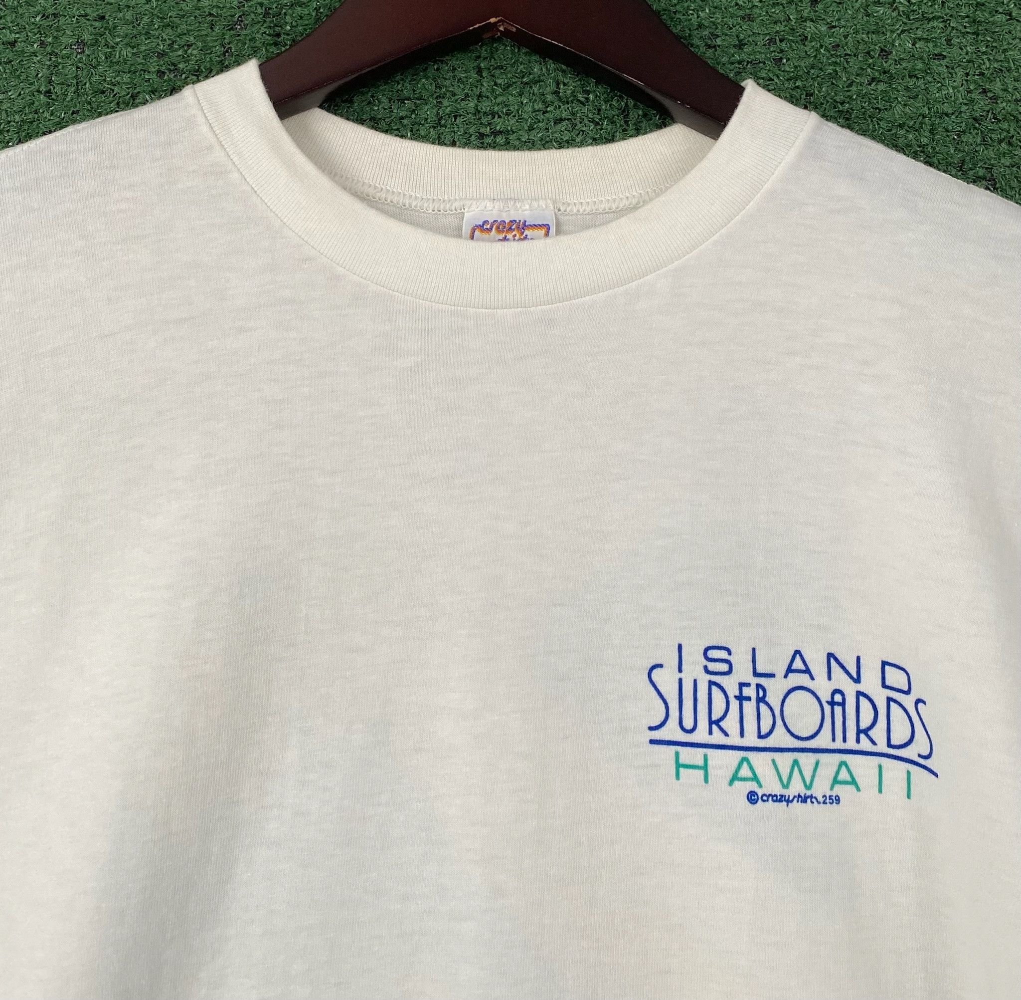 Vintage 90’s Island Surfboards Hawaii Single Stitch T-Shirt Large Size US L / EU 52-54 / 3 - 3 Thumbnail