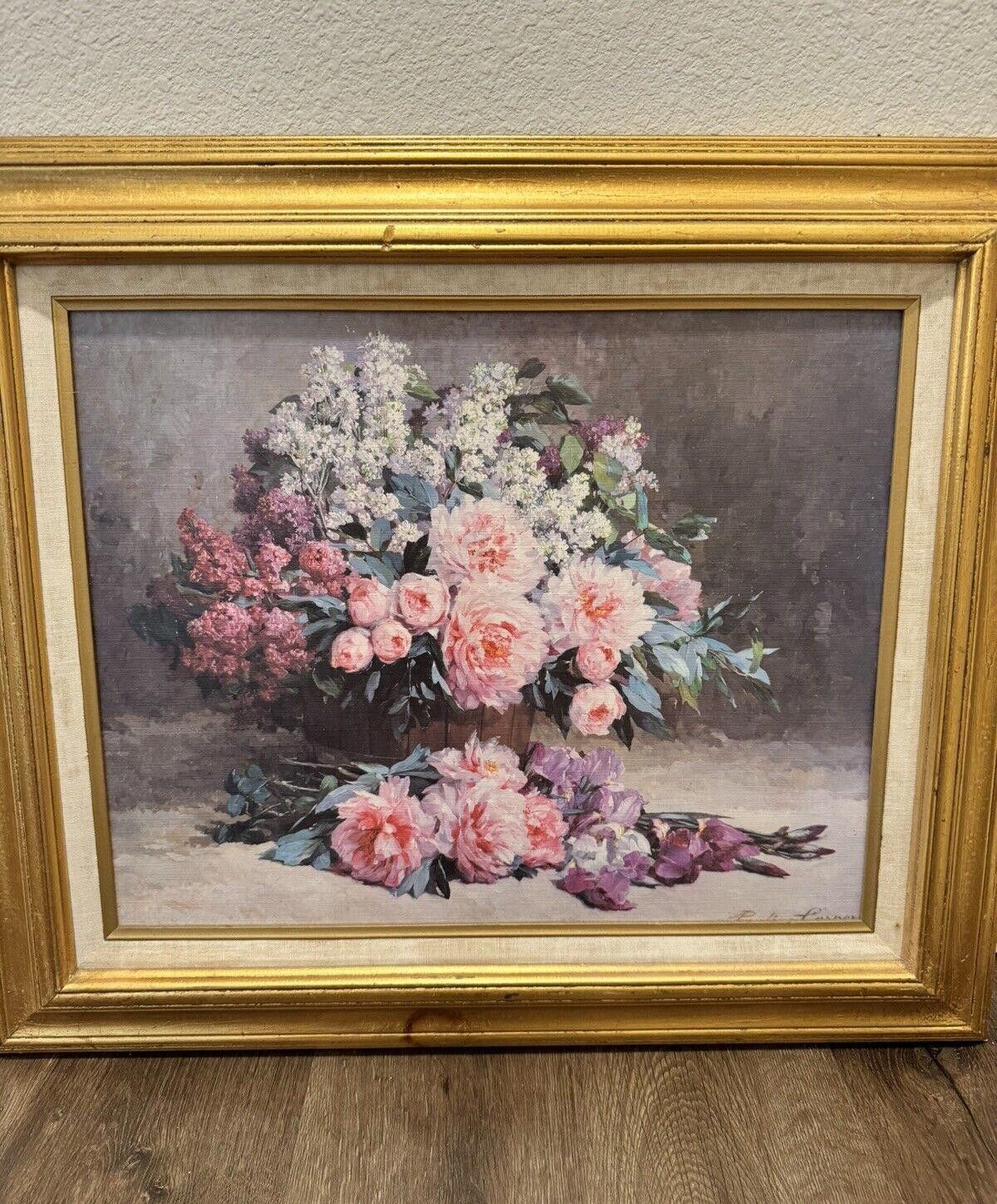 Designer Pauline Casper’s Lilac and Peonies with Irises framed Art VG Size ONE SIZE - 2 Thumbnail