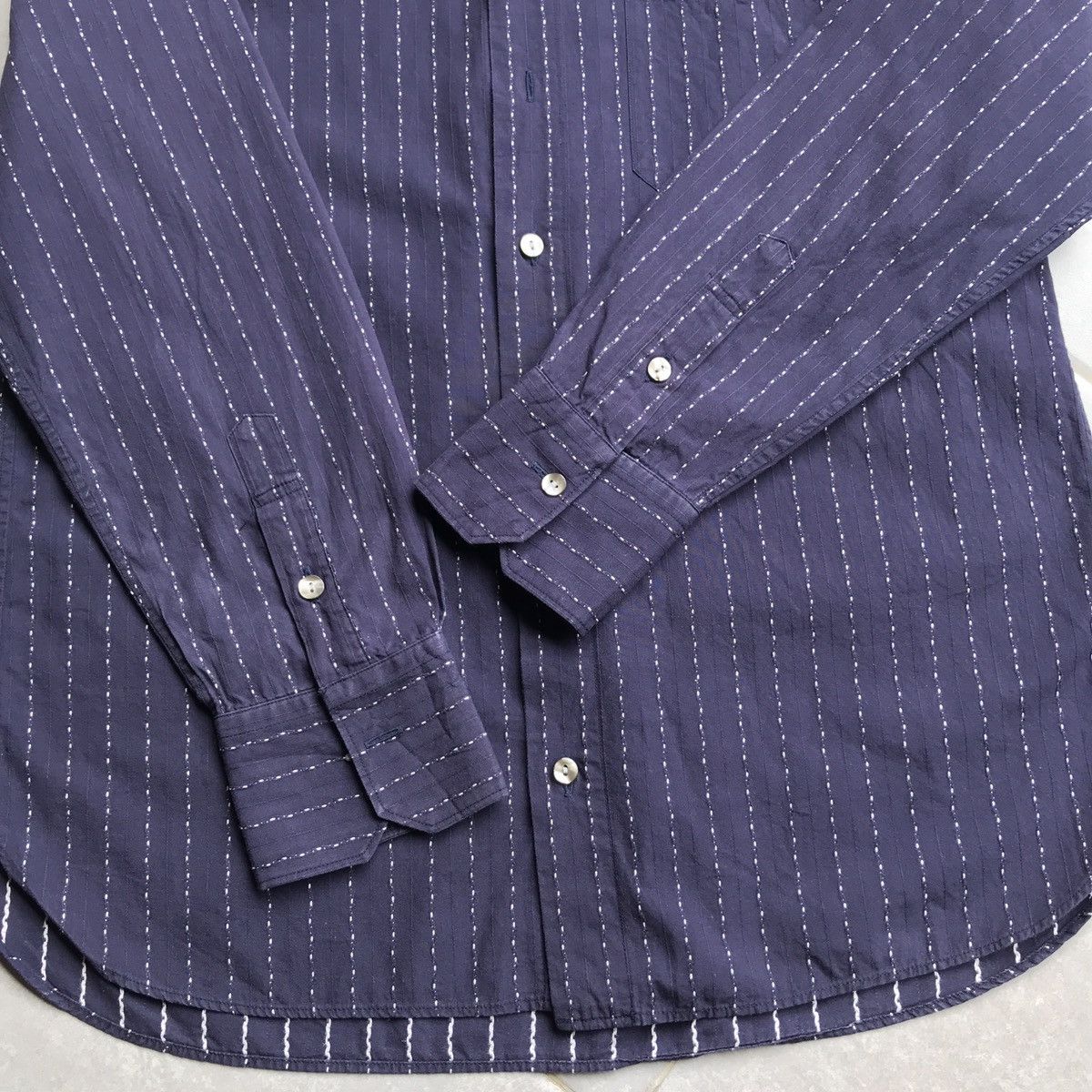 Jean Paul Gaultier Jean Paul Gaultier sashiko pattern shirt Size US M / EU 48-50 / 2 - 5 Thumbnail