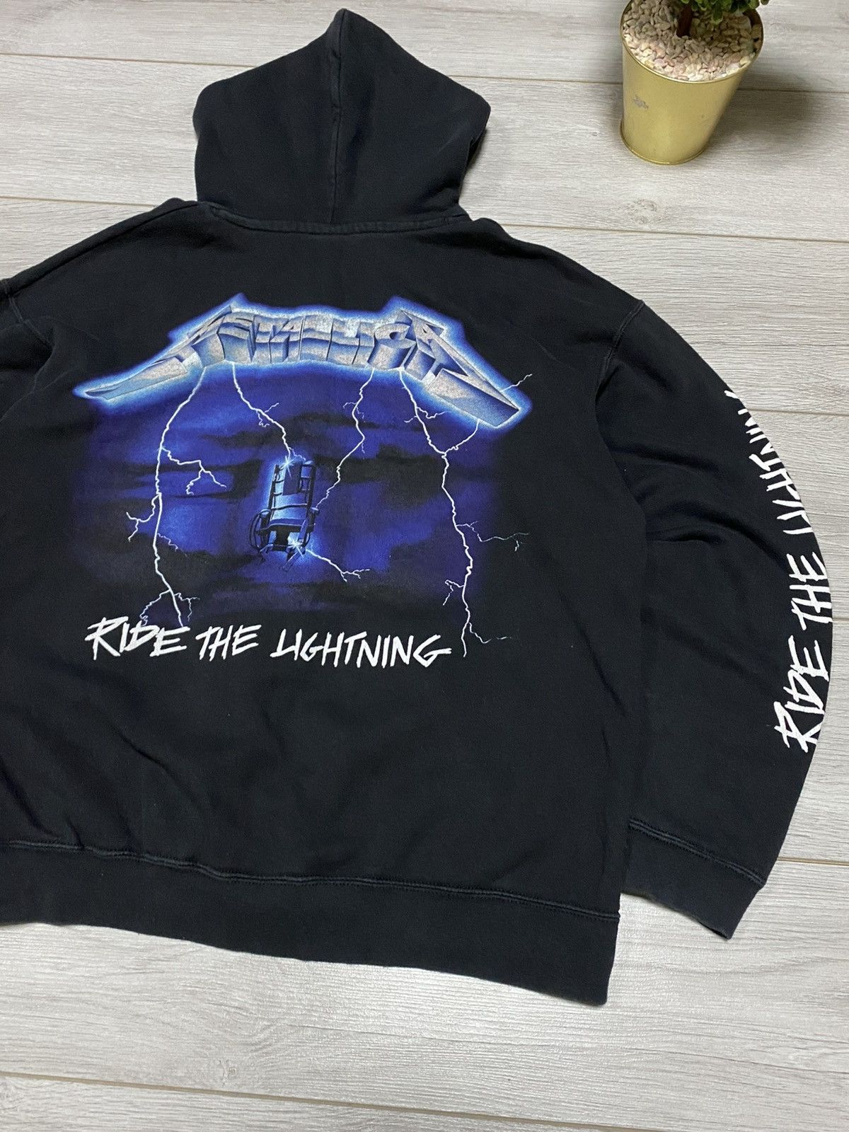 Metallica Metallica Ride the lightning zip hoodie vintage Size US XL / EU 56 / 4 - 11 Thumbnail