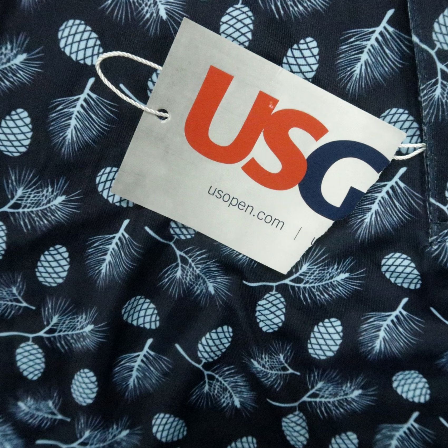 Vintage US Open Polo Shirt Mens XL Blue Graphic Short Sleeve NWT USGA Button Neck Polyester Spandex Moisture Wicking Golf polo Polo Mens XL Blue US Open NWT Size US XL / EU 56 / 4 - 5 Thumbnail