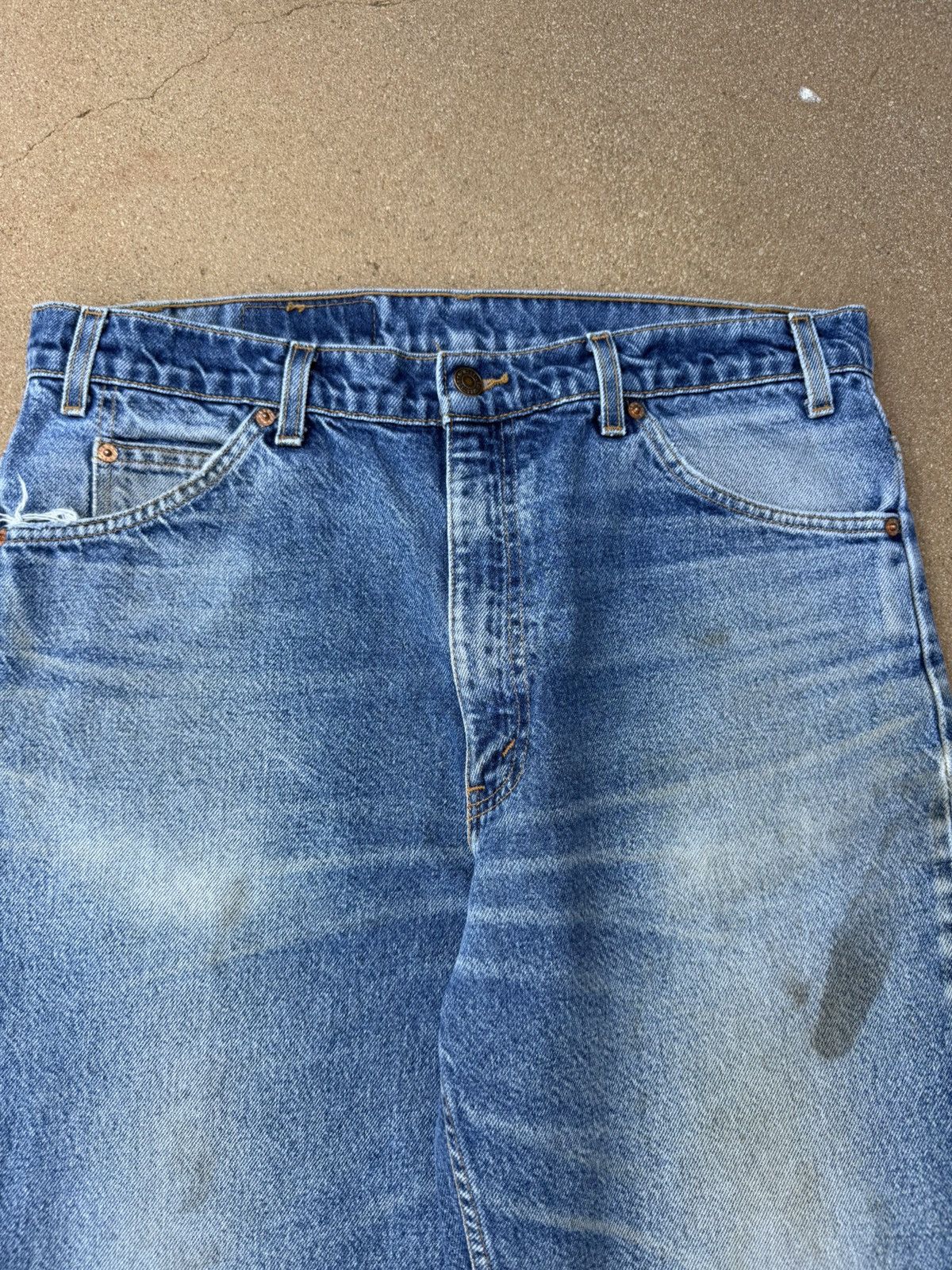 Levi's Vintage 90’s Levi’s 517 Orange Tab Bootcut Flare Jeans 35x30 Size US 35 - 4 Thumbnail