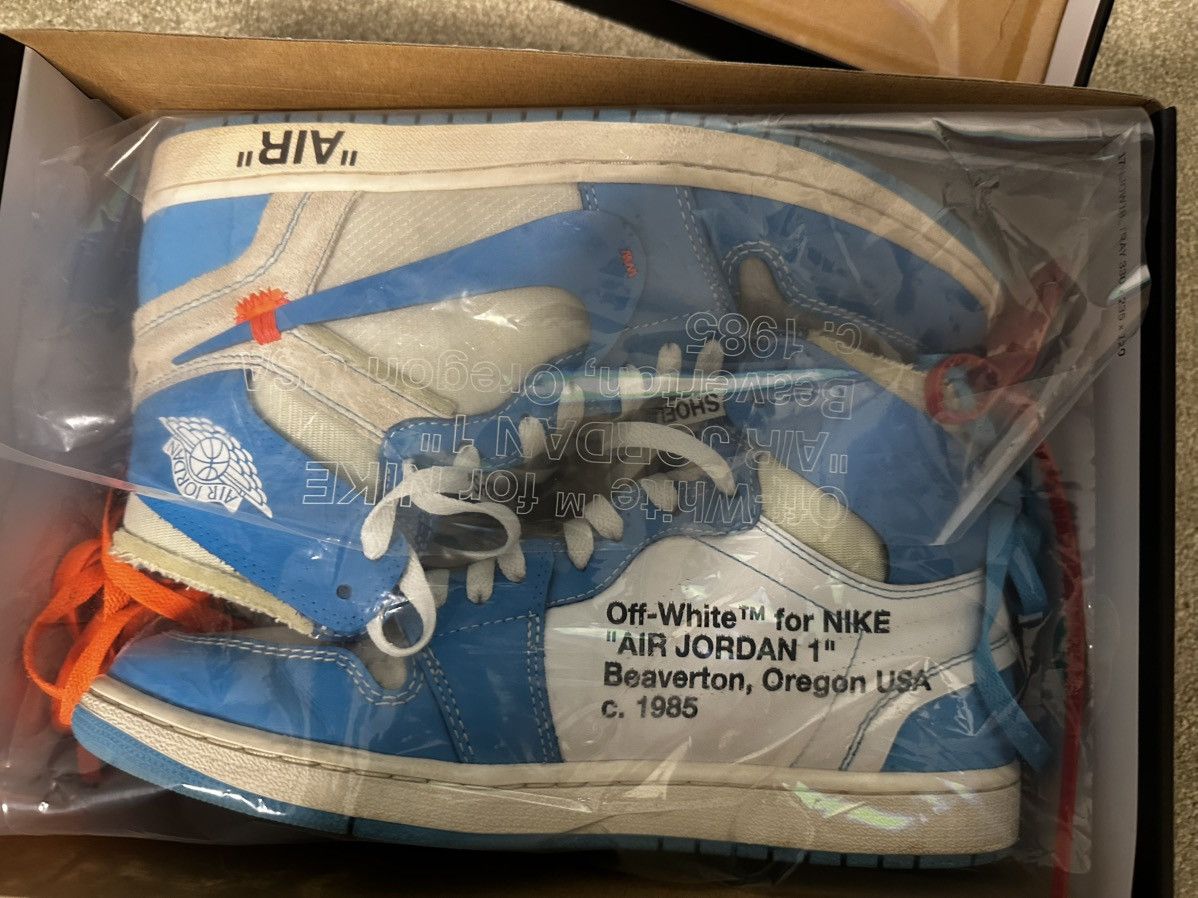 Nike × Off-White UNC Jordan 1 x Off-White Size US 11 / EU 44 - 3 Thumbnail