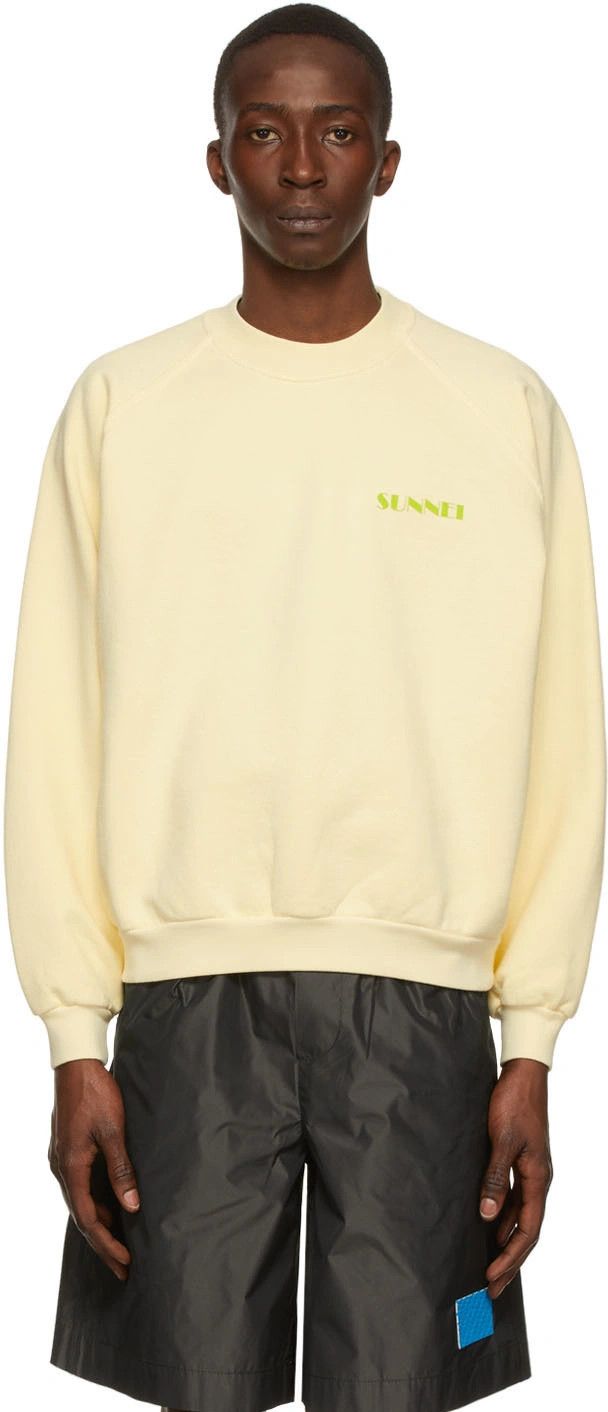Sunnei o1mle0524 Sweater in Yellow Size US XL / EU 56 / 4 - 2 Thumbnail