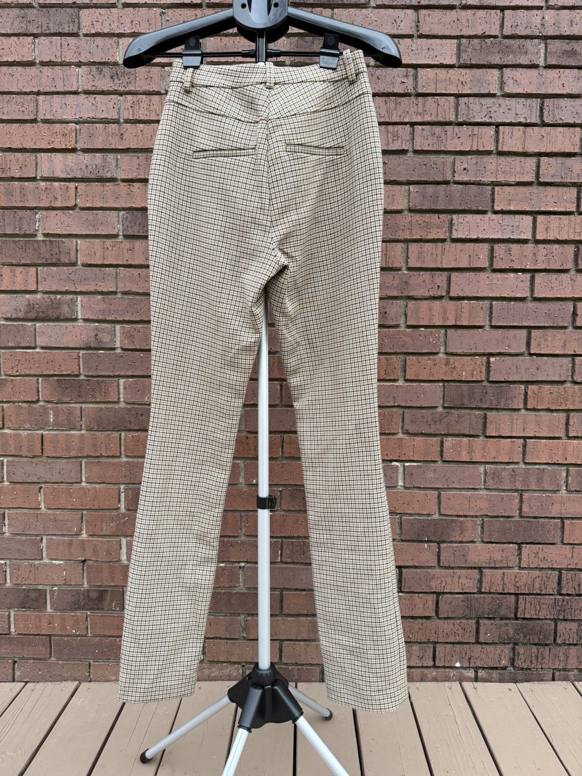 A.L.C. A.L.C. Women’s Edwin Pants Tan Split Leg Houndstooth Size 2 Size 26" / US 2 / IT 38 - 6 Thumbnail