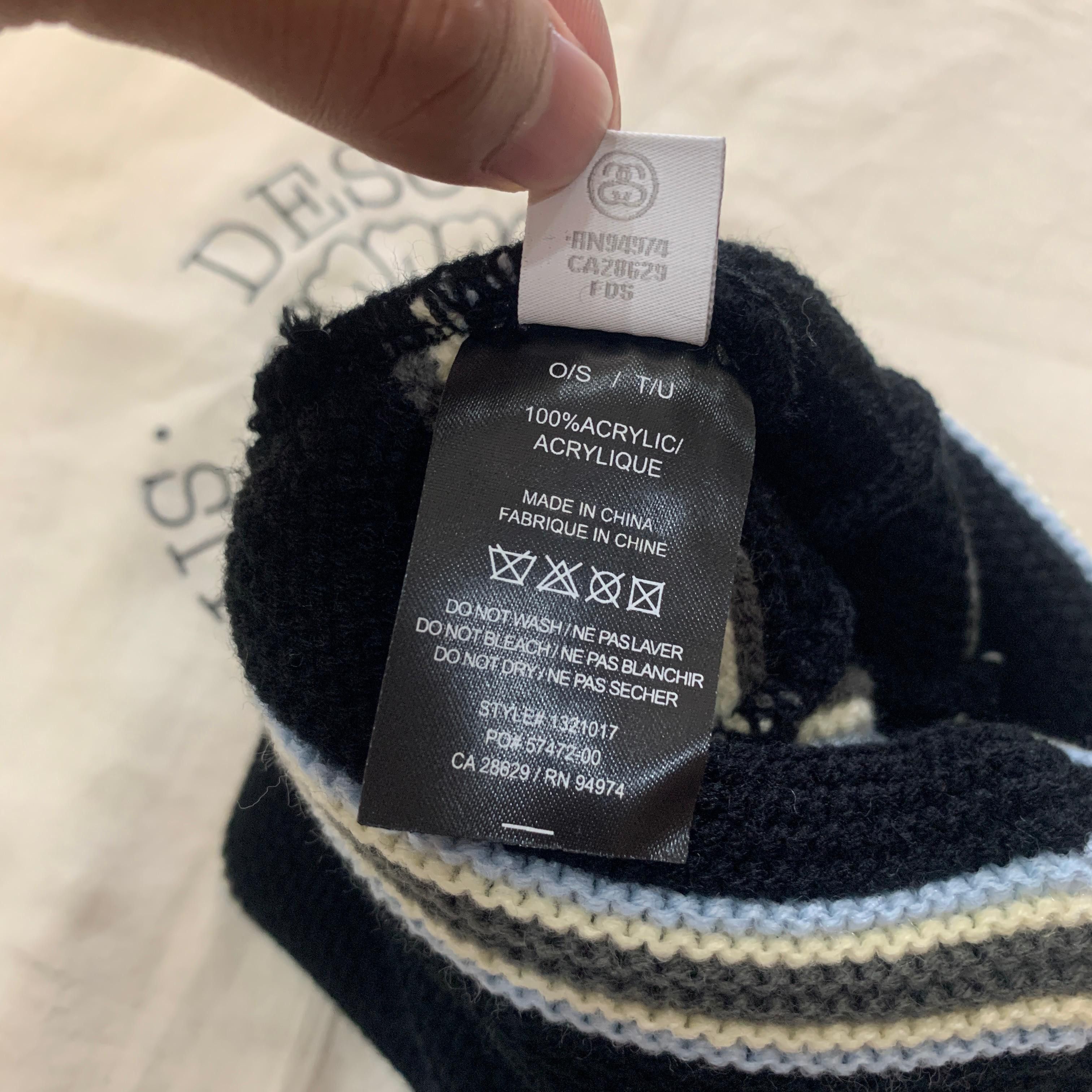 Stussy triple stripe cuff beanie