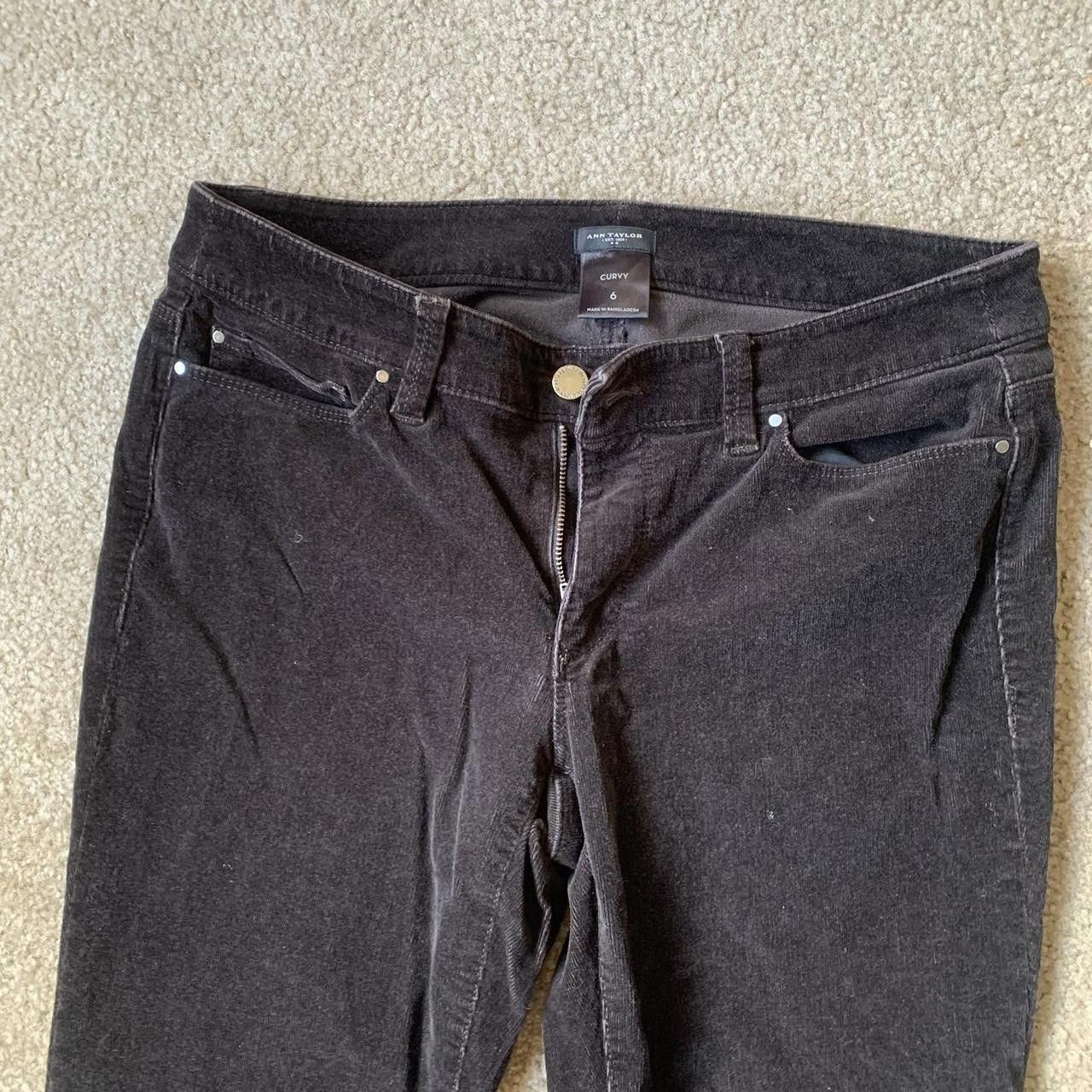 Ann Taylor Ann Taylor Chocolate Brown Corduroy Size 28" / US 6 / IT 42 - 3 Thumbnail