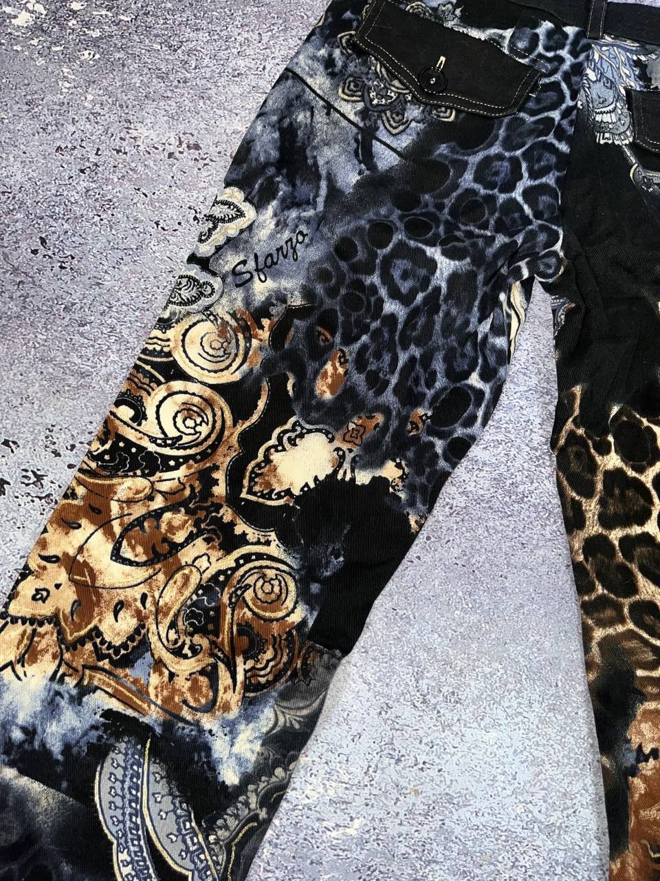 Japanese Brand Vintage Roberto Cavalli Style Leopard y2k 2000s Size 28" / US 6 / IT 42 - 6 Thumbnail