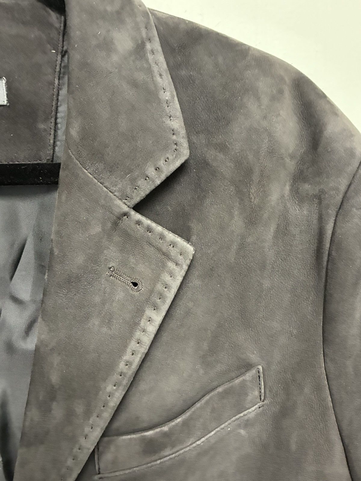 John Varvatos Rind Suede Leather Jacket EU 50 USA 40 Size US M / EU 48-50 / 2 - 10 Thumbnail