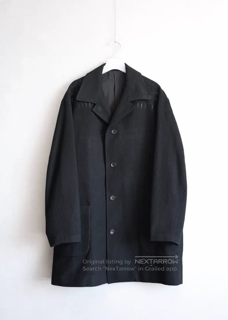 Yohji Yamamoto Yohji Yamamoto Full-Back Embroidered Long Coat Size US S / EU 44-46 / 1 - 2 Thumbnail