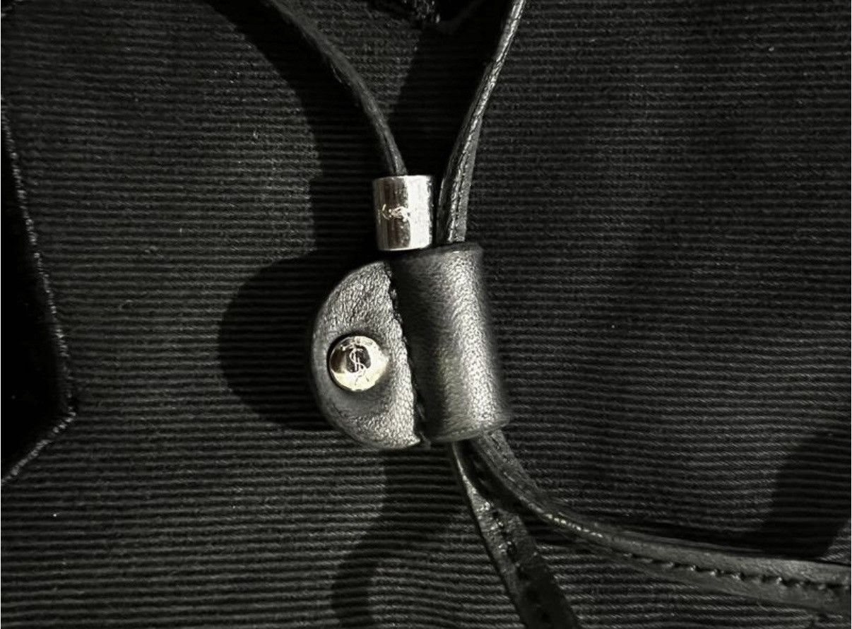 Yves Saint Laurent Saint Laurent (YSL) Canvas Tote Bag — Black Size ONE SIZE - 4 Thumbnail
