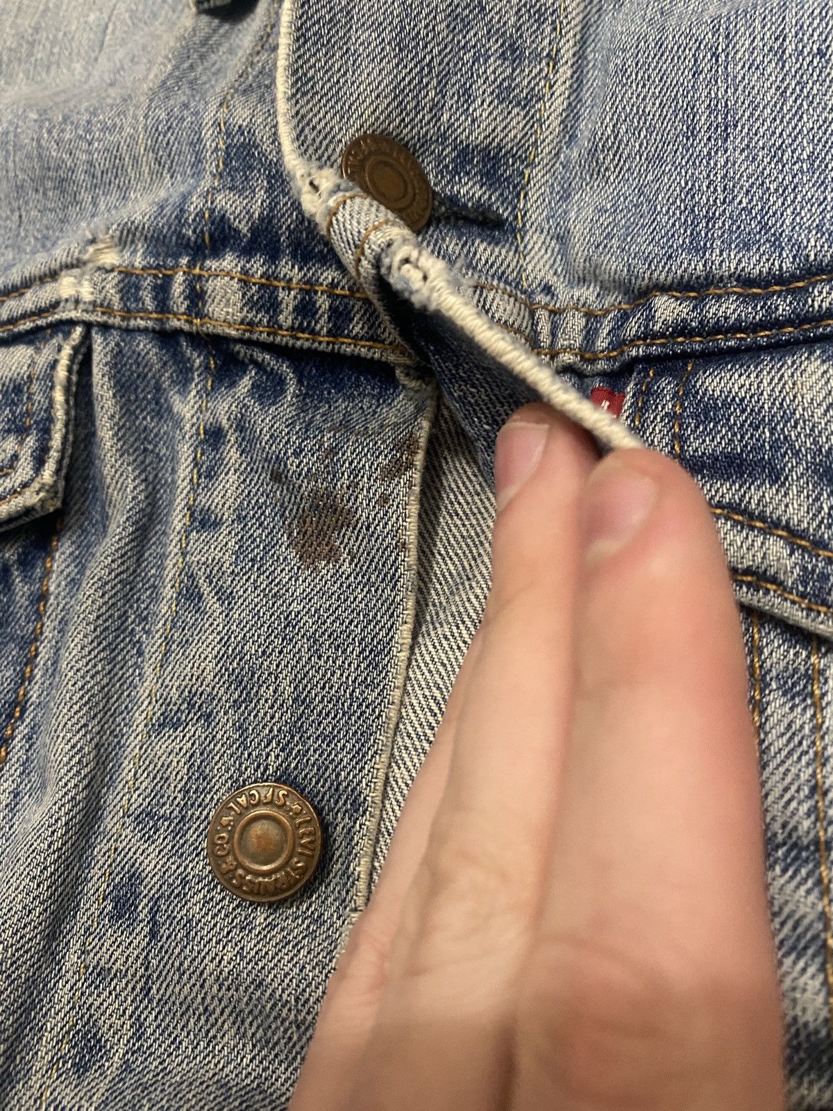 Levi's Levi Strauss denim distreesed jacket Size US M / EU 48-50 / 2 - 6 Thumbnail